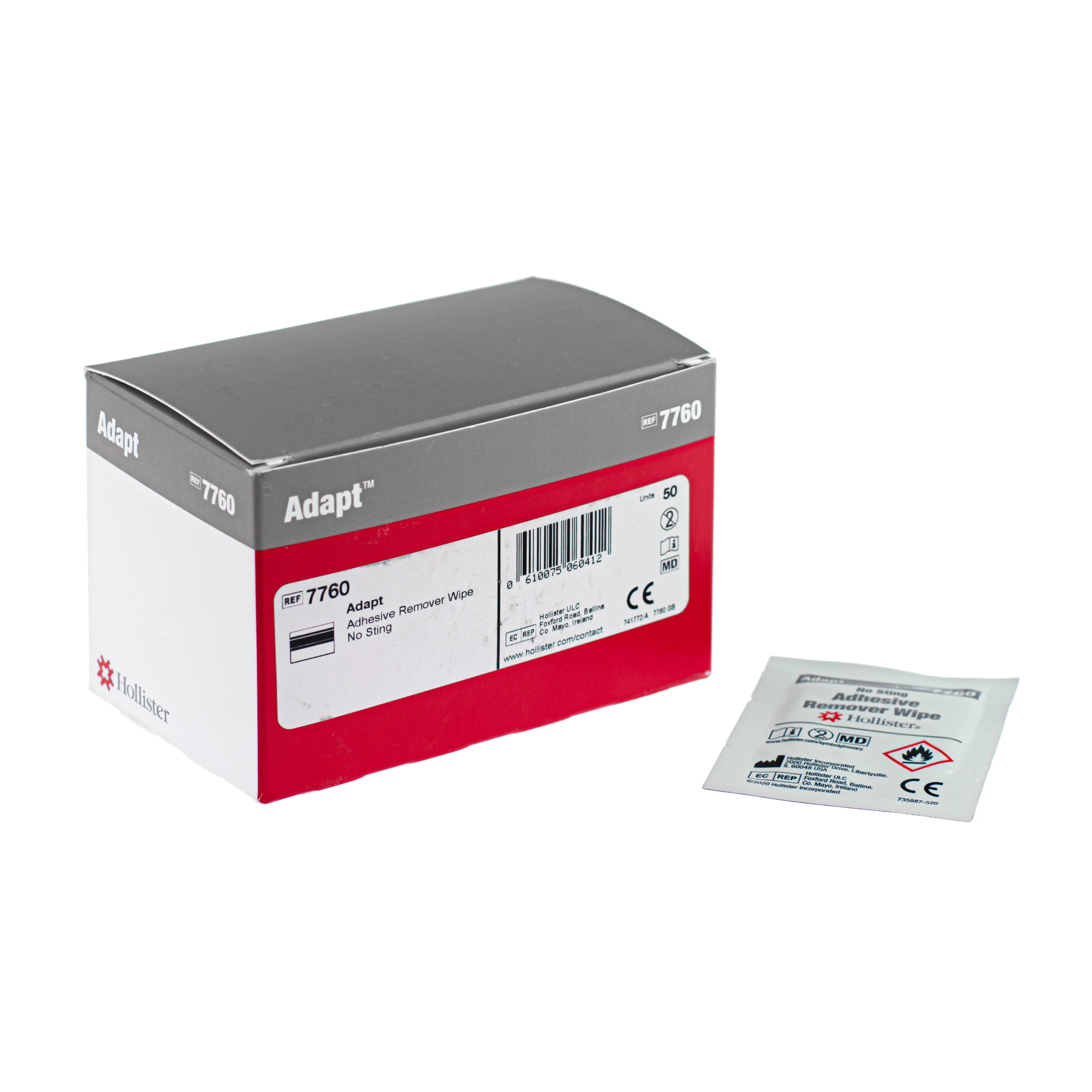 Adapt Universal Adhesive Remover Wipes - No Sting (x50)