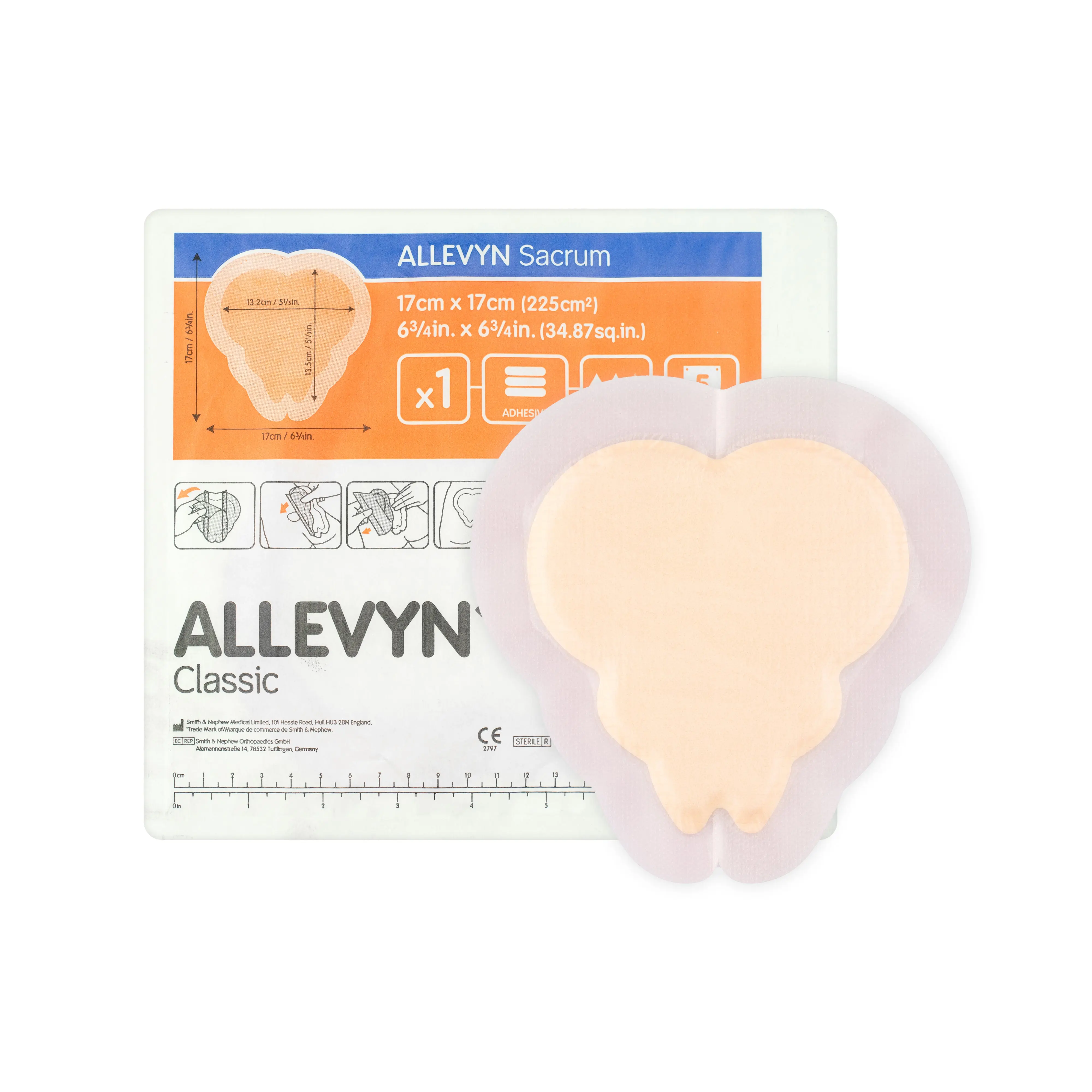 Allevyn Adhesive Dressing - Strong Adhesive (Sacrum) (Multiple Sizes) (x1 or 10)