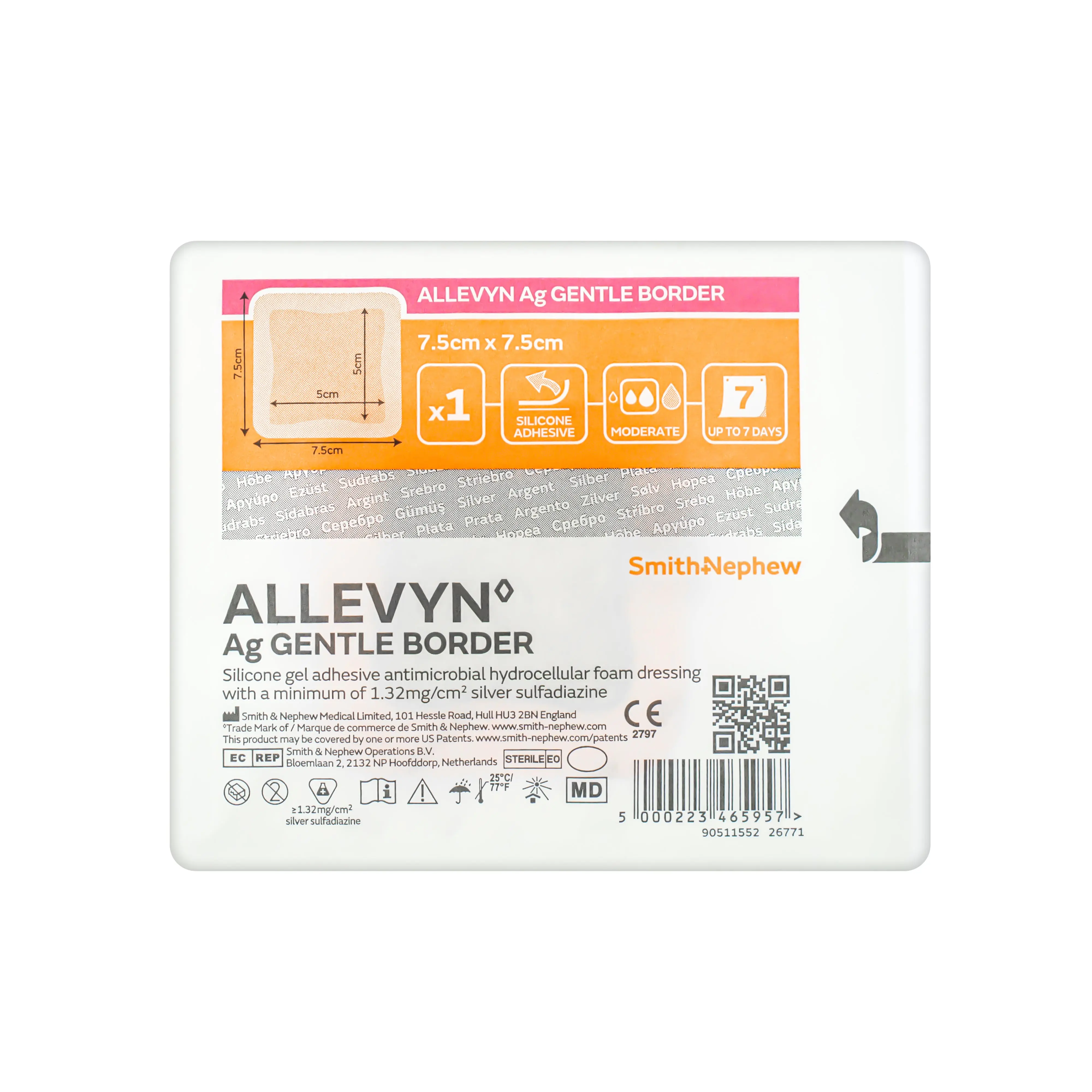 Allevyn Ag Gentle Border Dressing -  Soft Gel Adhesive (Multiple Sizes) (x1 or 10) - Image 3
