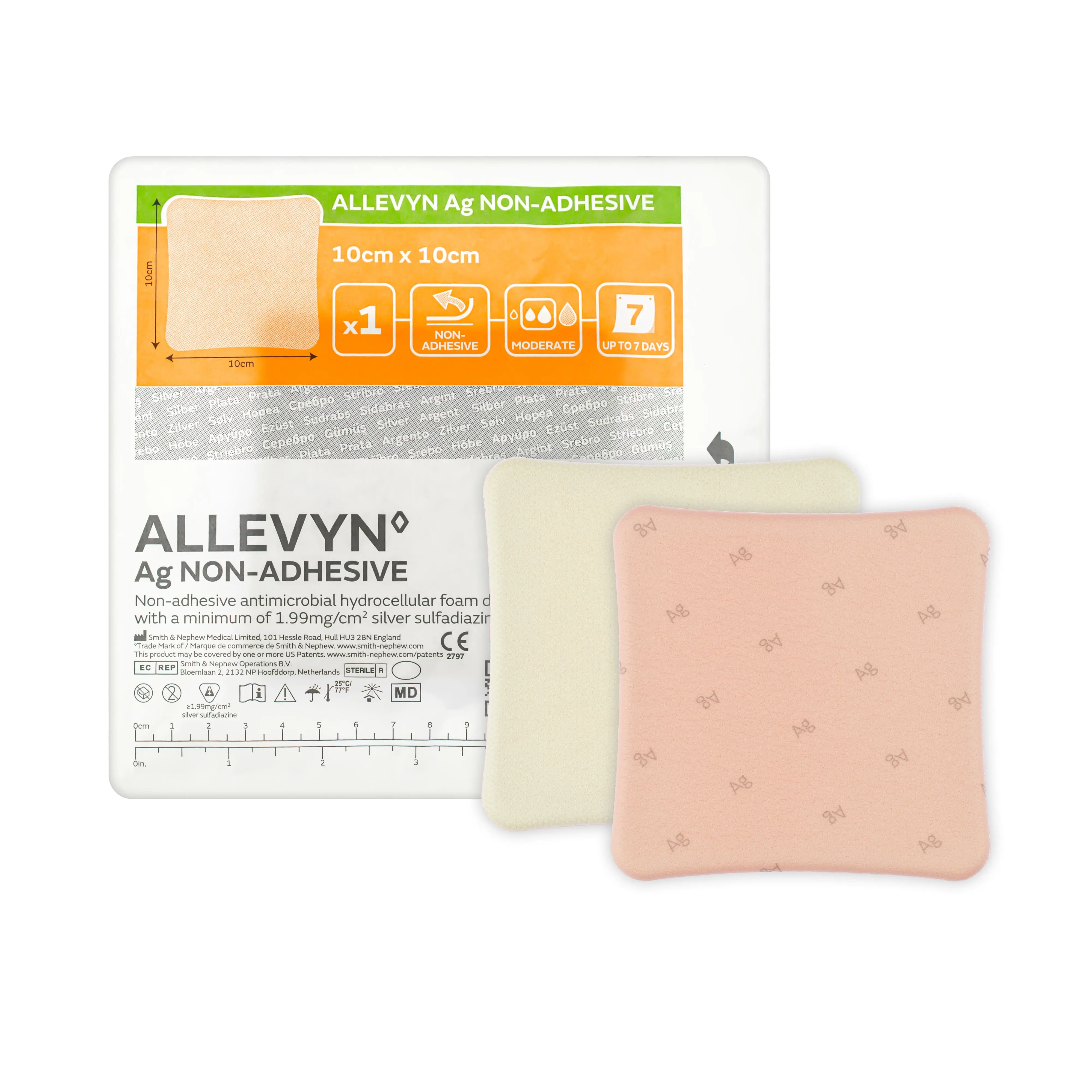 Allevyn Ag Non-Adhesive Dressing (Multiple Sizes) (x1 or 10)