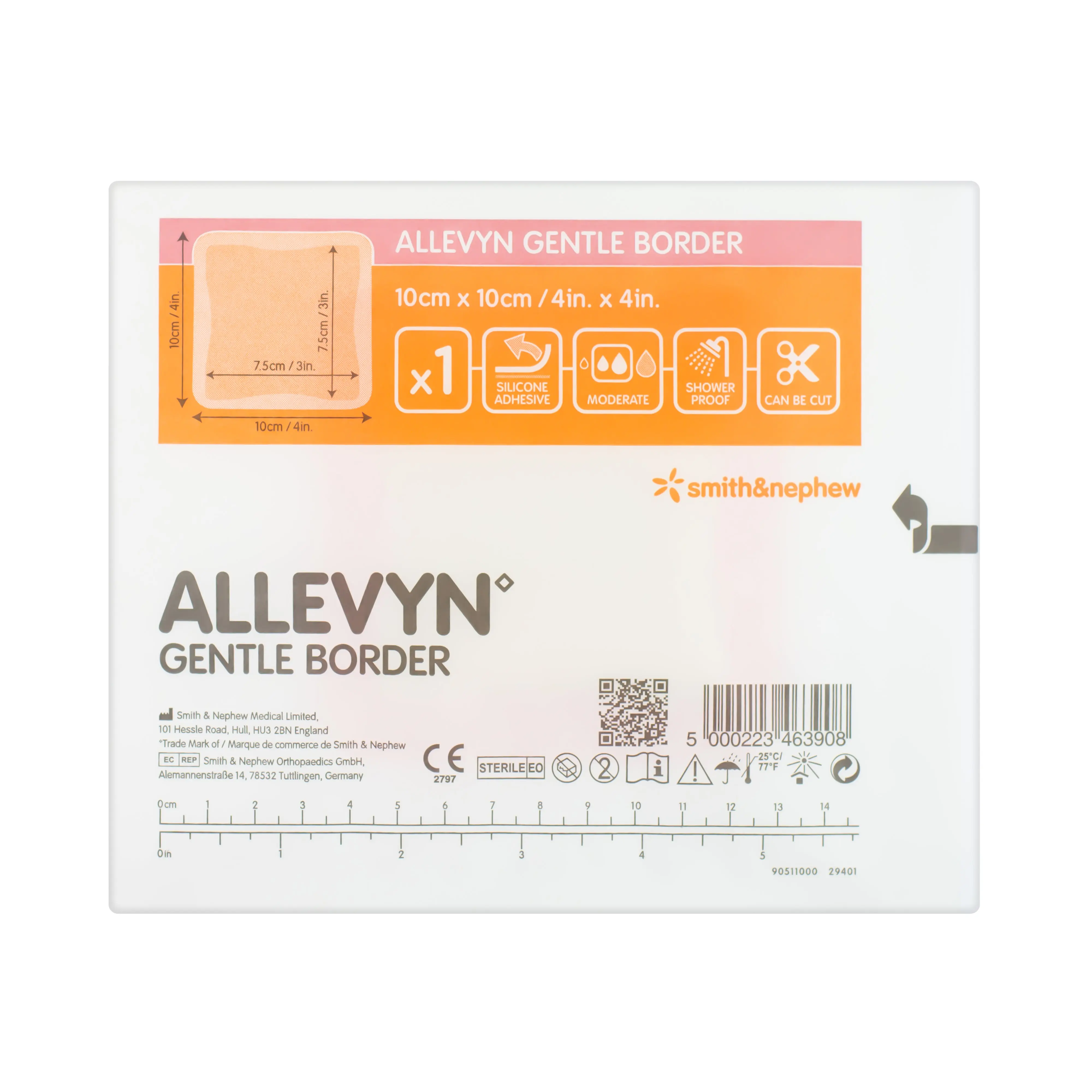 Allevyn Gentle Border Dressing - Soft Gel Adhesive (Multiple Sizes) (x1 or 10) - Image 3