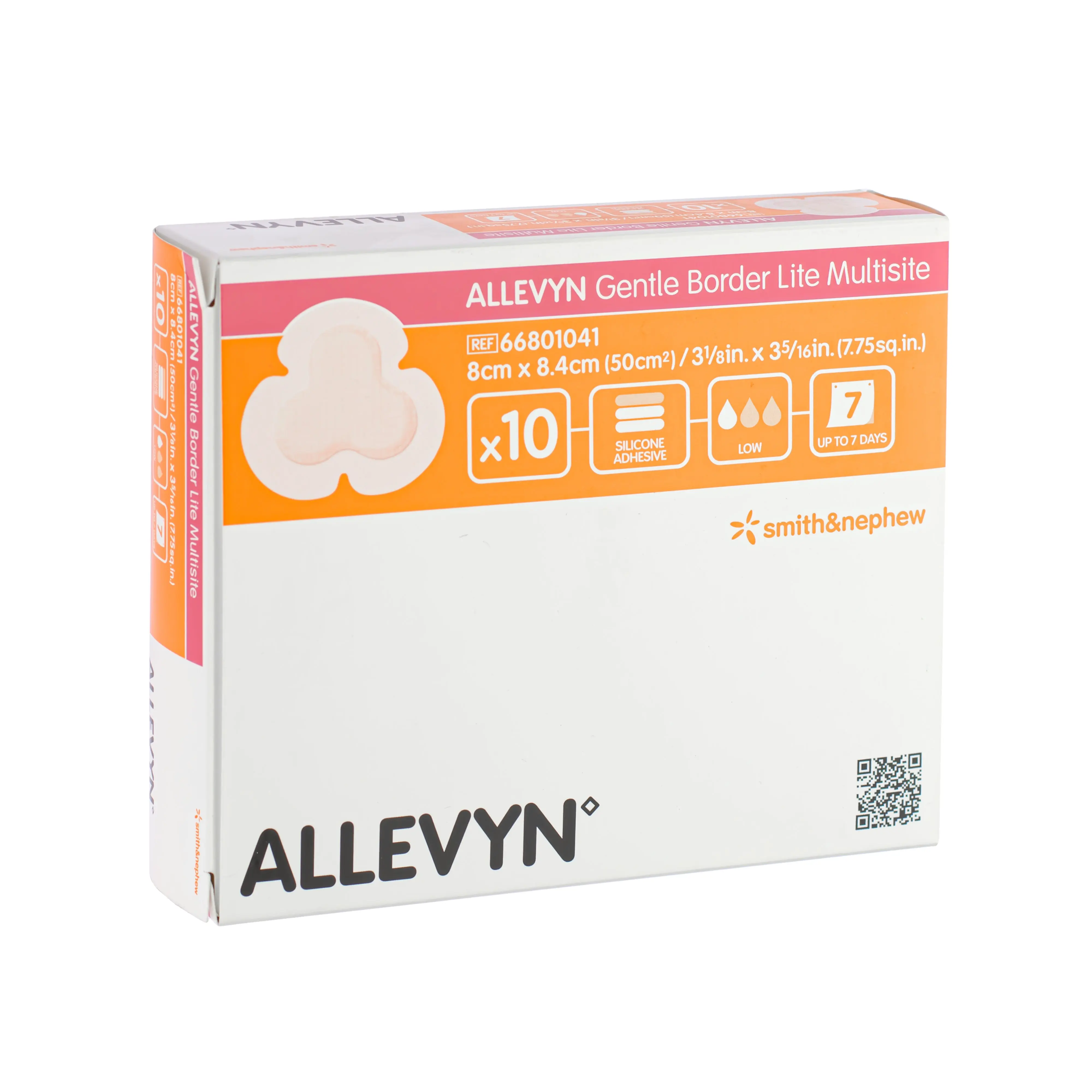 Allevyn Gentle Border Lite Dressing - Silicone Adhesive (Multisite) (8cm x 8.4cm) (x1 or 10) - Image 5