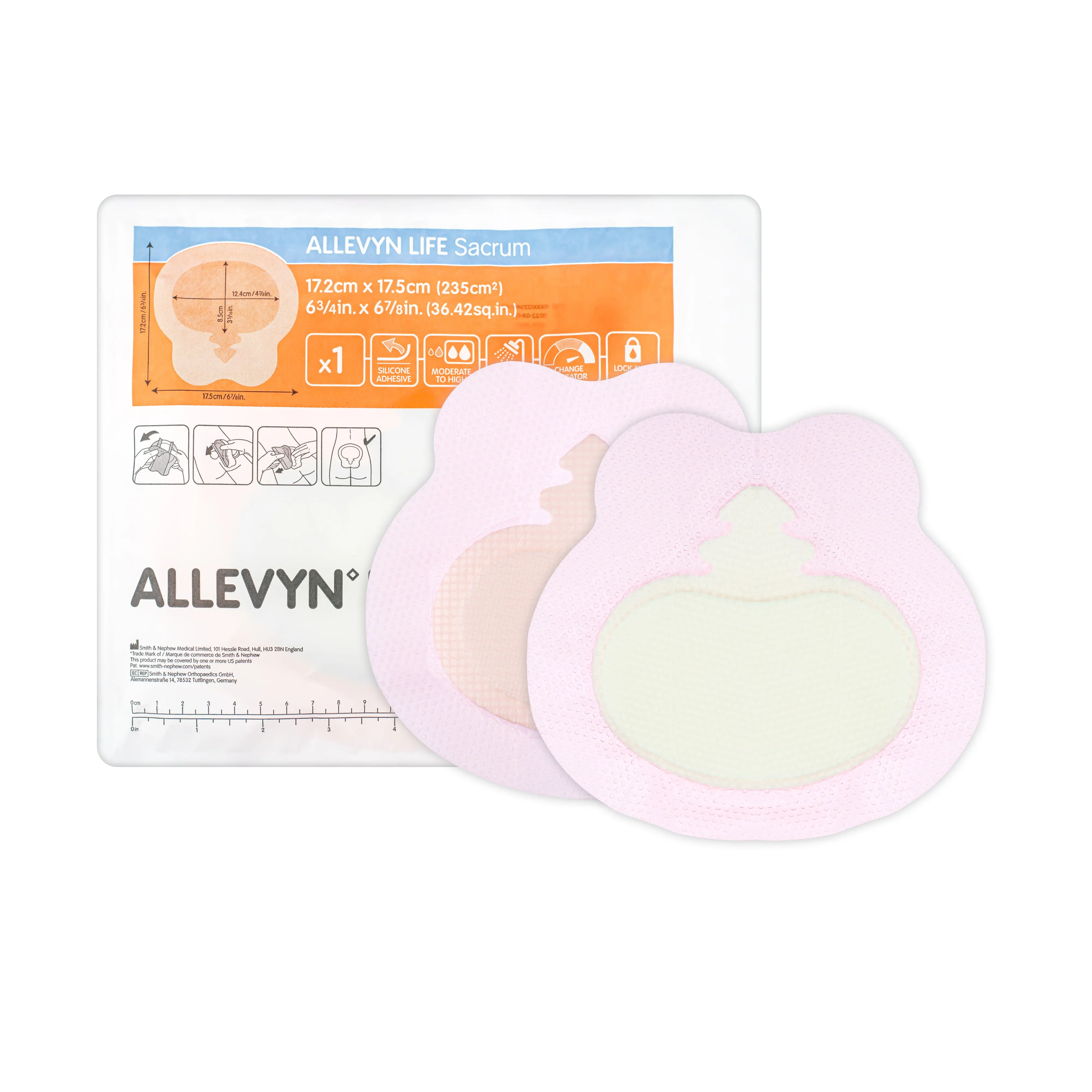 Allevyn Life Dressing - Silicone Adhesive Dressing (Sacrum) (Multiple Sizes) (x1 or 10)