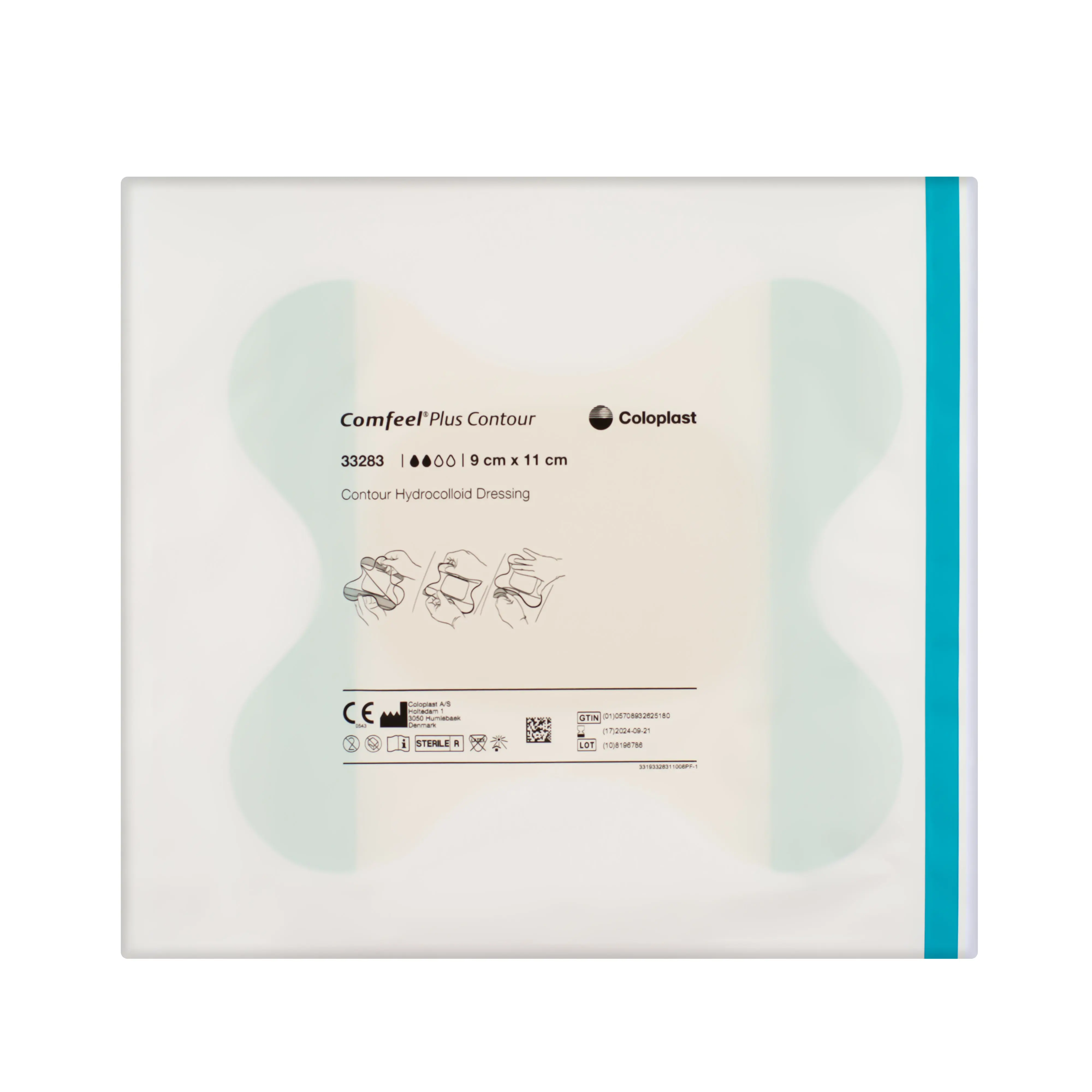 Comfeel Plus Contour - Hydrocolloid Dressing (9cm x 11cm) (x1 or 10) - Image 6