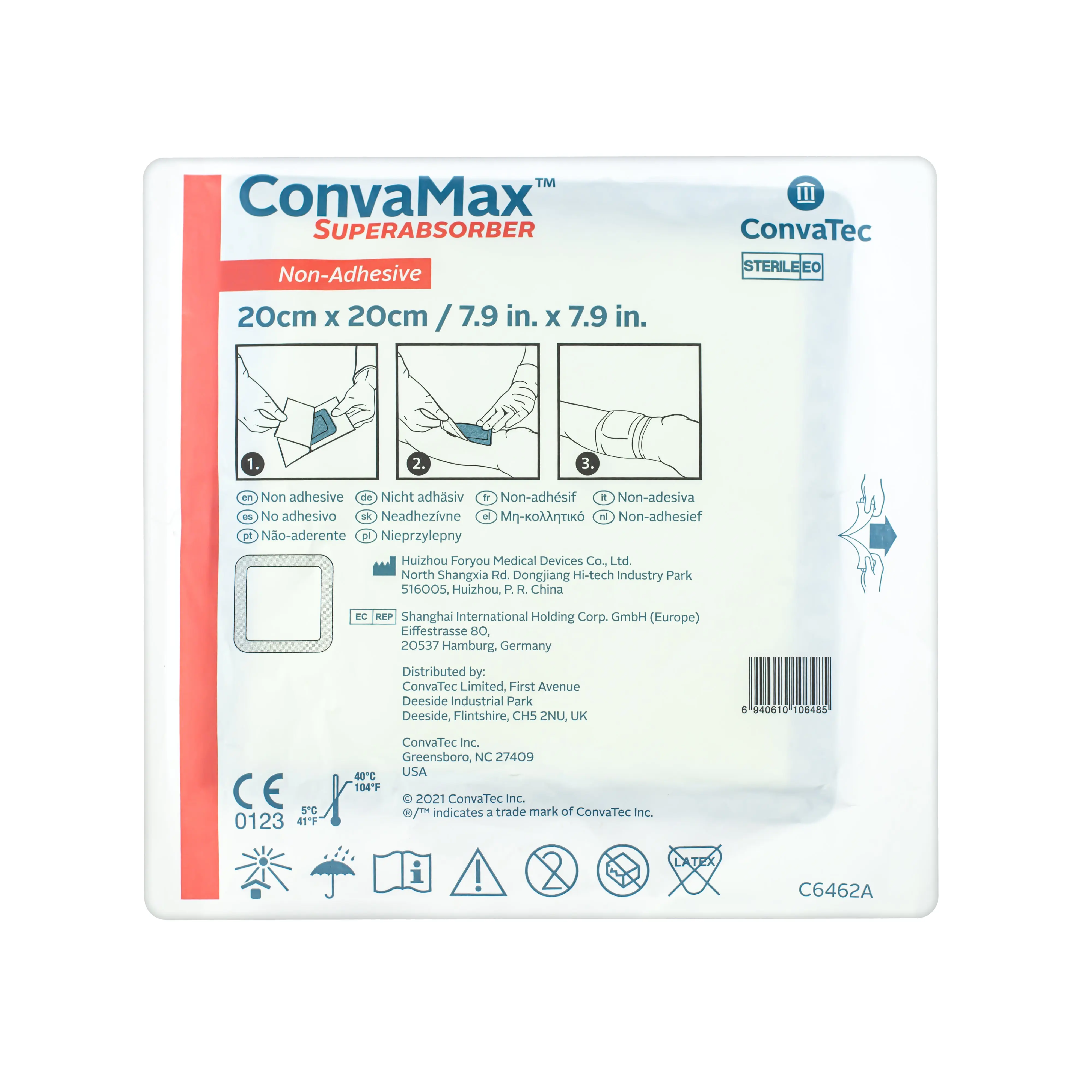 ConvaMax Superabsorber Dressing - Highly Absorbent Dressing Pad (Multiple Sizes) (x1 or 10) - Image 4