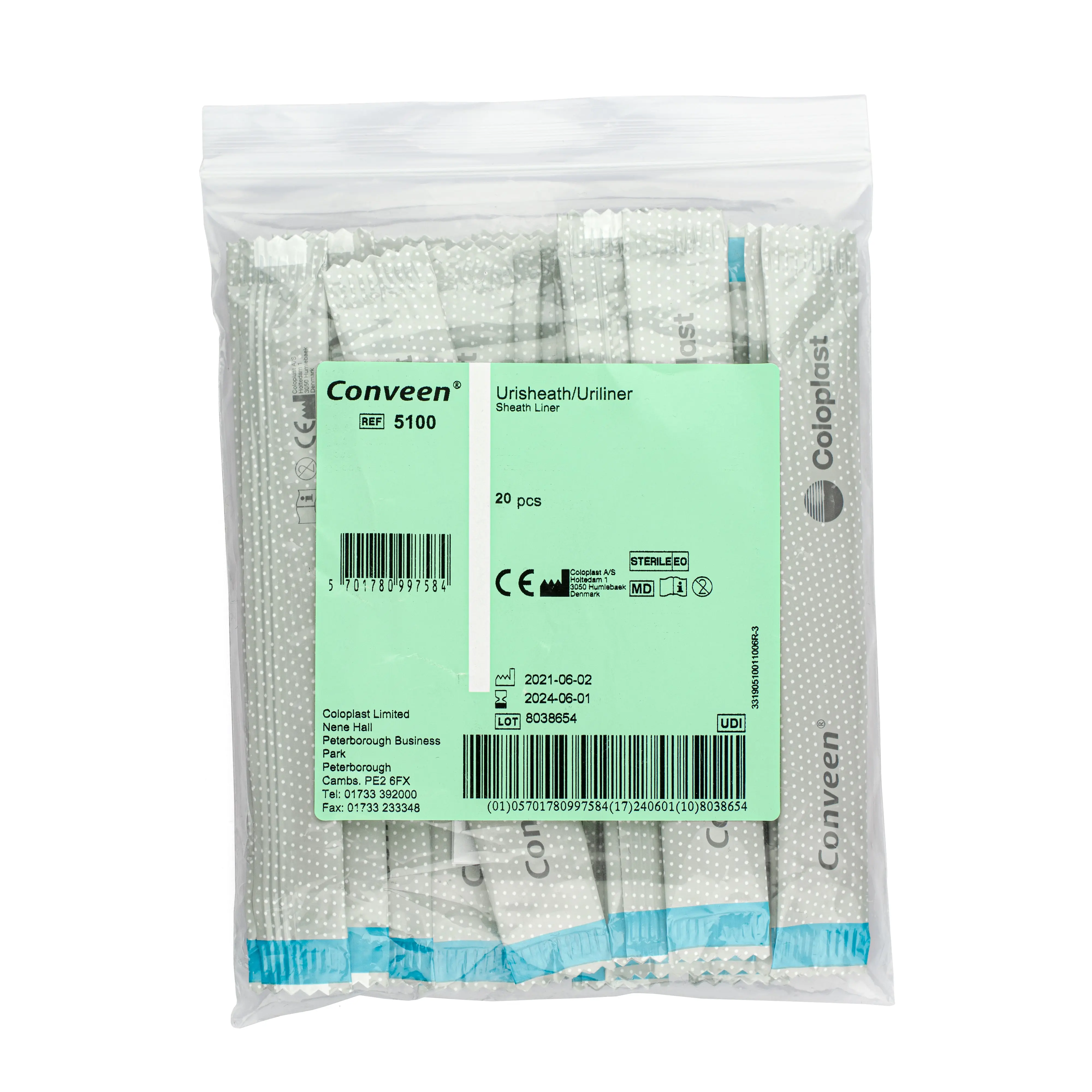 Coloplast Conveen Sheath Liners - Urisheath/Uriliner (x20) - Image 3