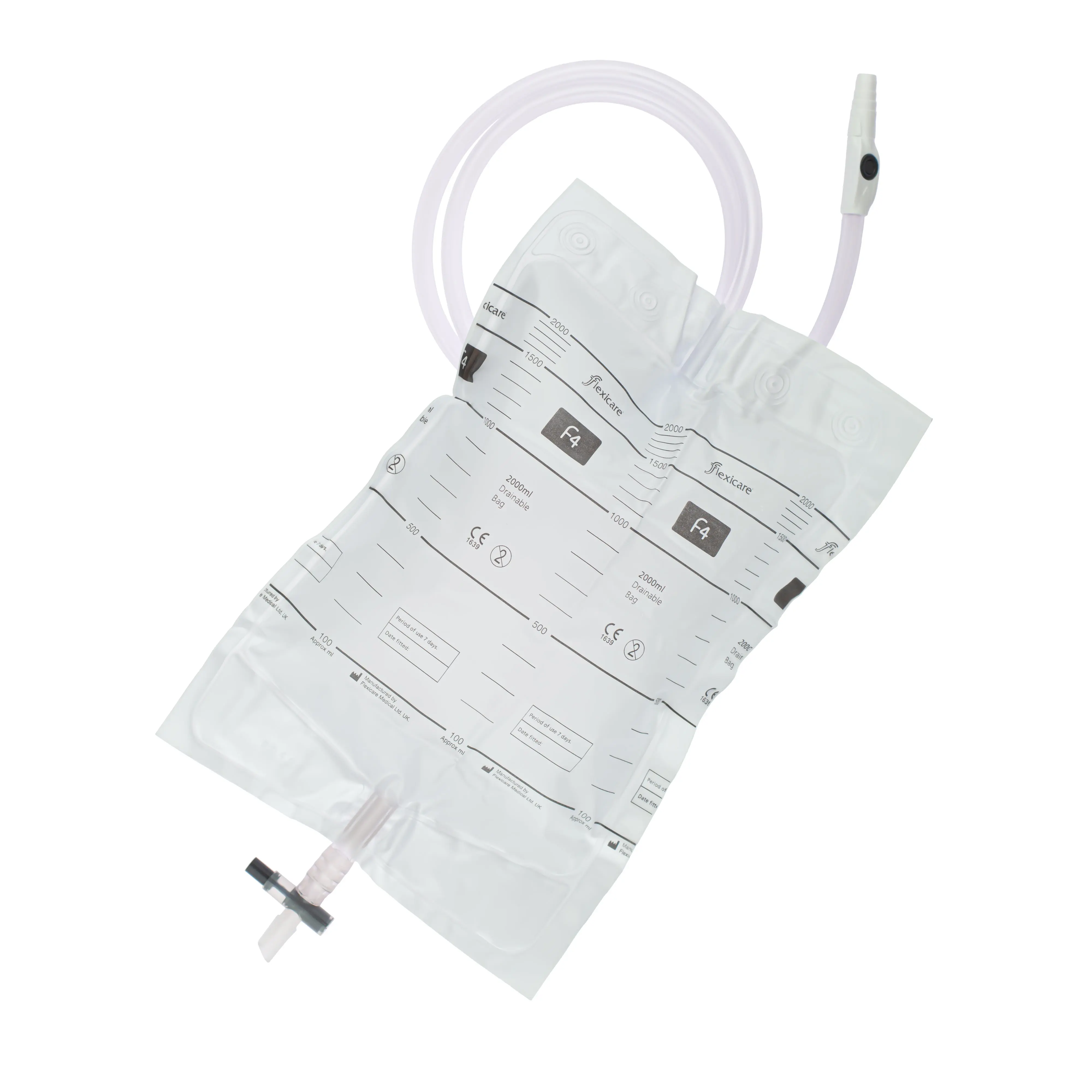 Flexicare 2L Drainage Bags - Urine Night Bags (x10)