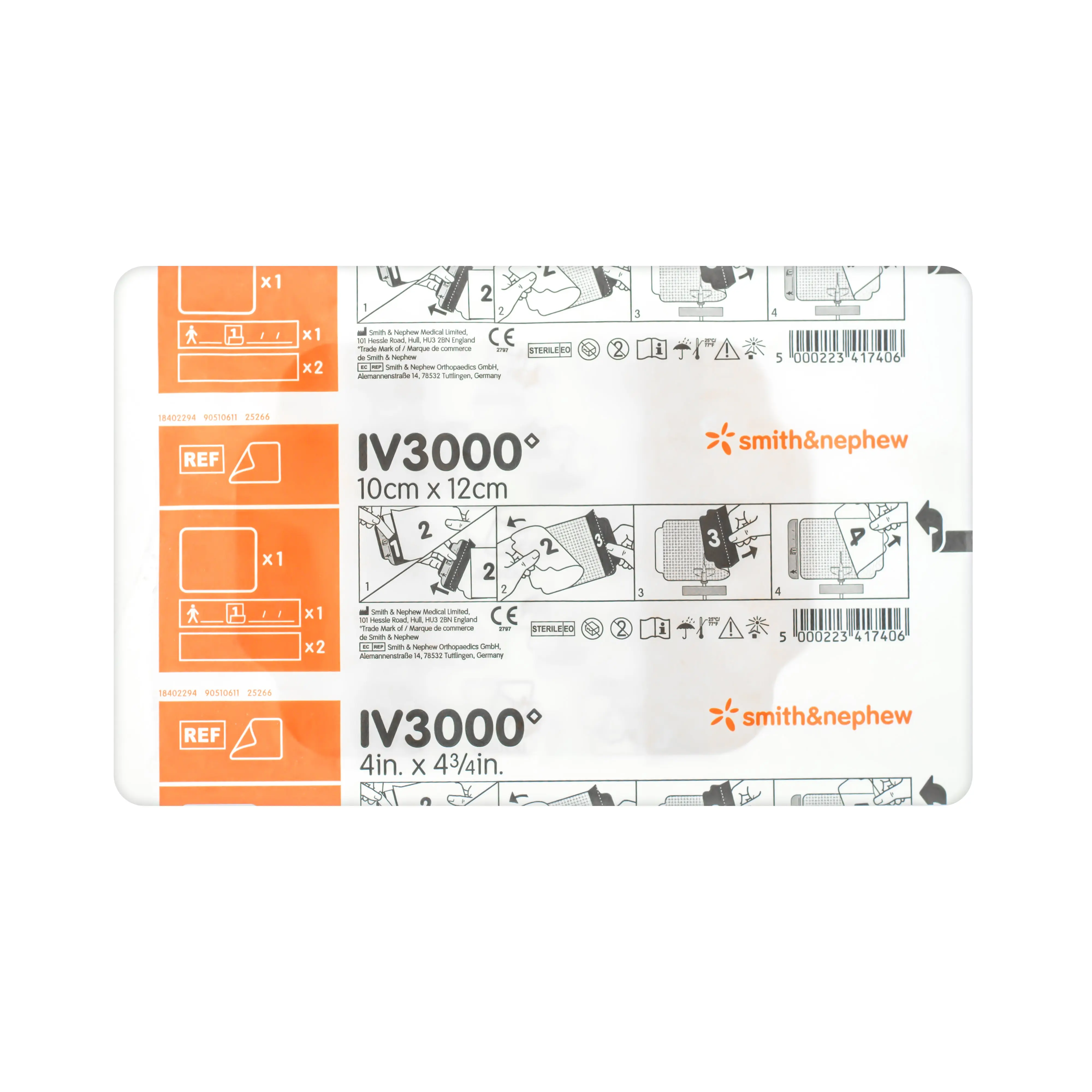 IV3000 Moisture Responsive Catheter Dressing (For Central Line Catheters) (10cm x 12cm) (x1 or 50) - Image 4