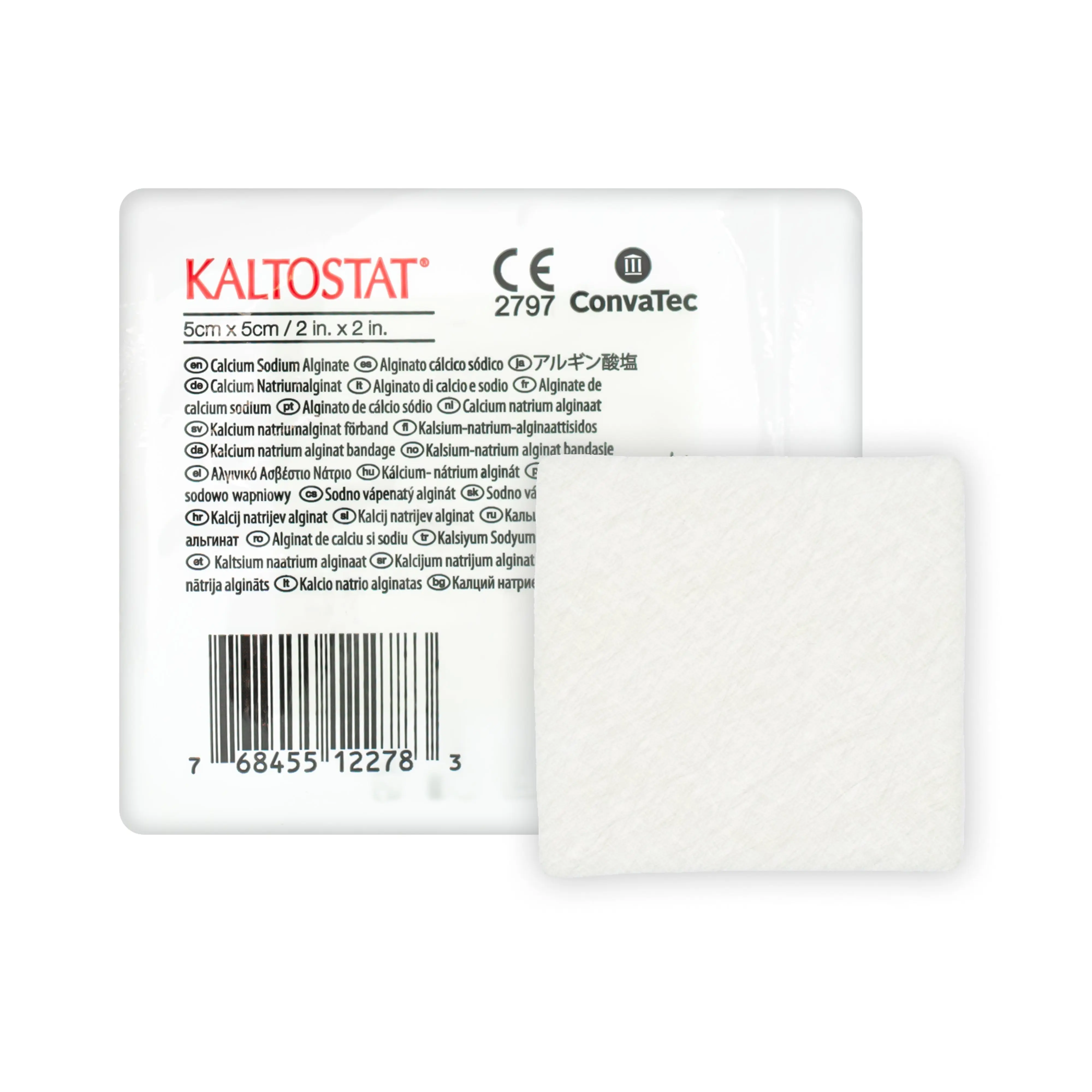 Kaltostat Alginate Dressing - Alginate Primary Dressing (5cm x 5cm) (x1 or 10)