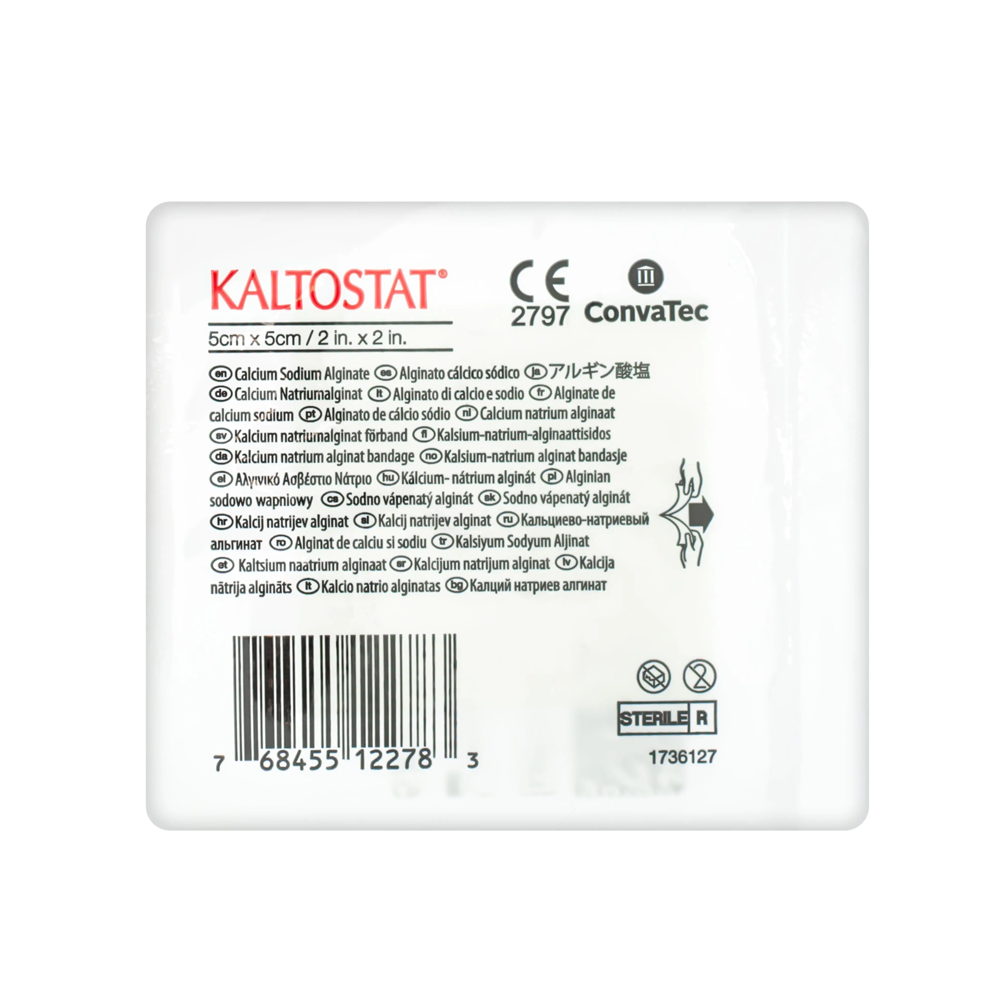 Kaltostat Alginate Dressing - Alginate Primary Dressing (5cm x 5cm) (x1 or 10) - Image 3