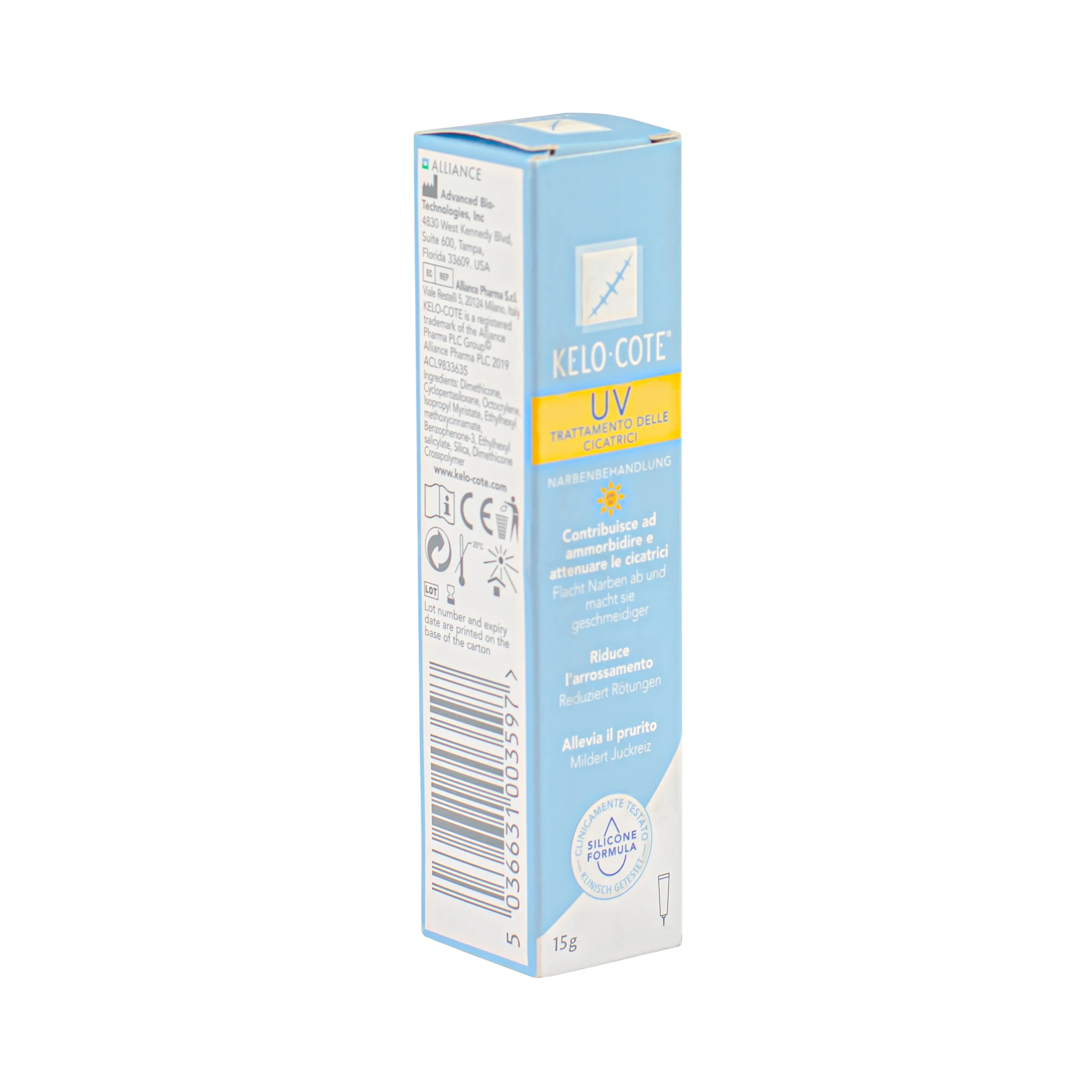 Kelo-Cote UV Scar Treatment Gel Tube - Silicone Formula (15g) (x1) - Image 3