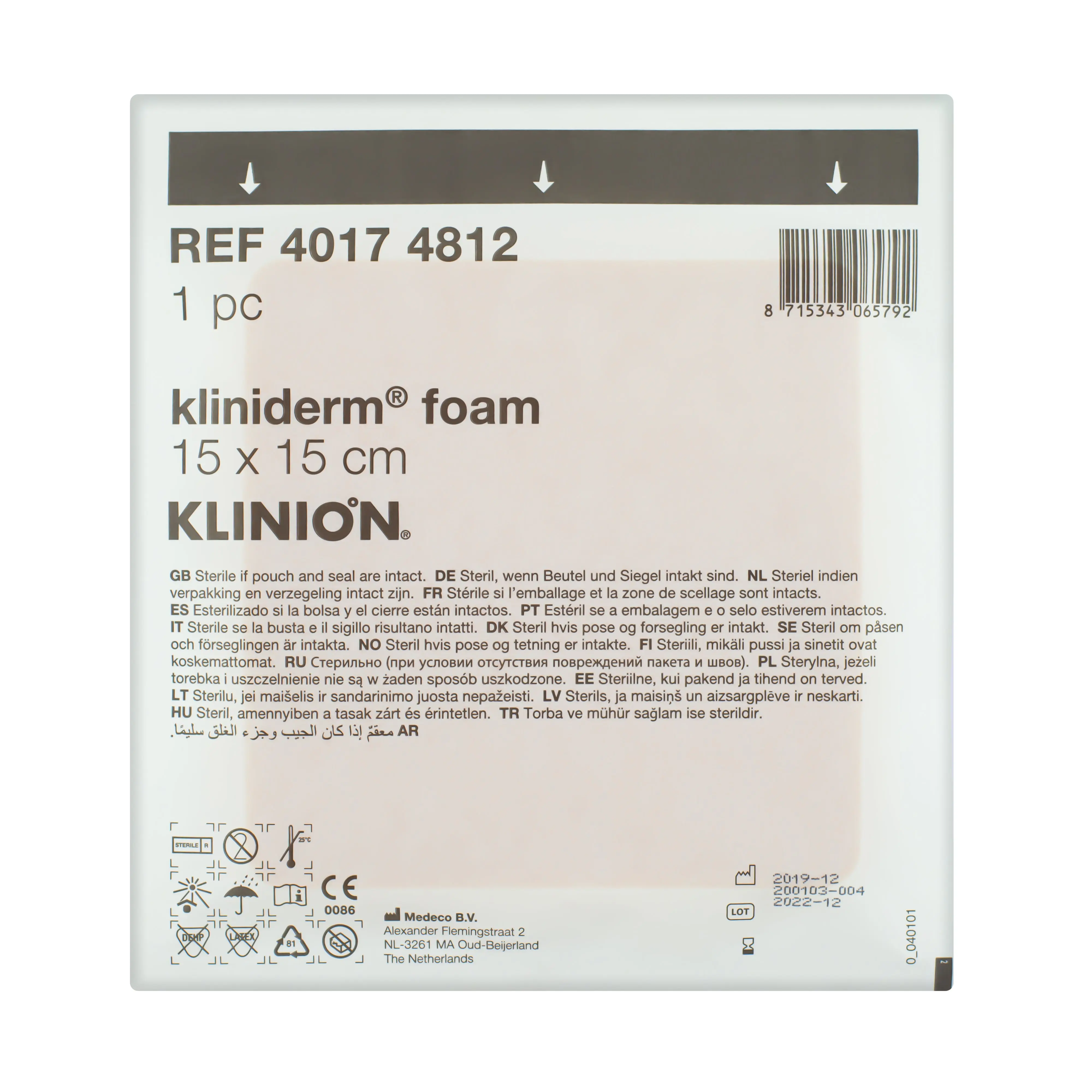 Kliniderm Foam Dressing - Highly Absorbent Non-Adhesive Pad (Multiple Sizes) (x1 or 10) - Image 6