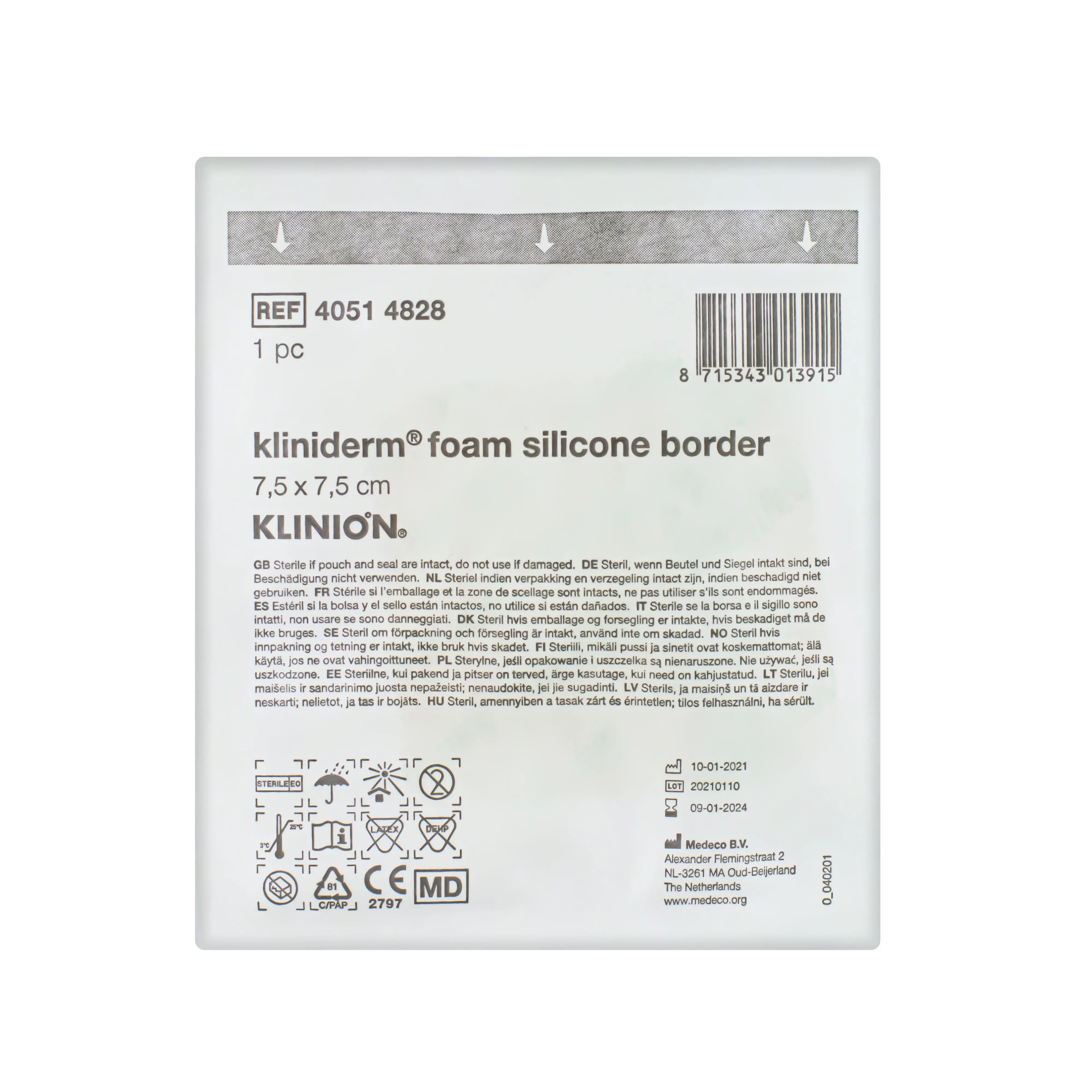 Kliniderm Foam Silicone Border Dressing (Multiple Sizes) (x1 or 5) - Image 5
