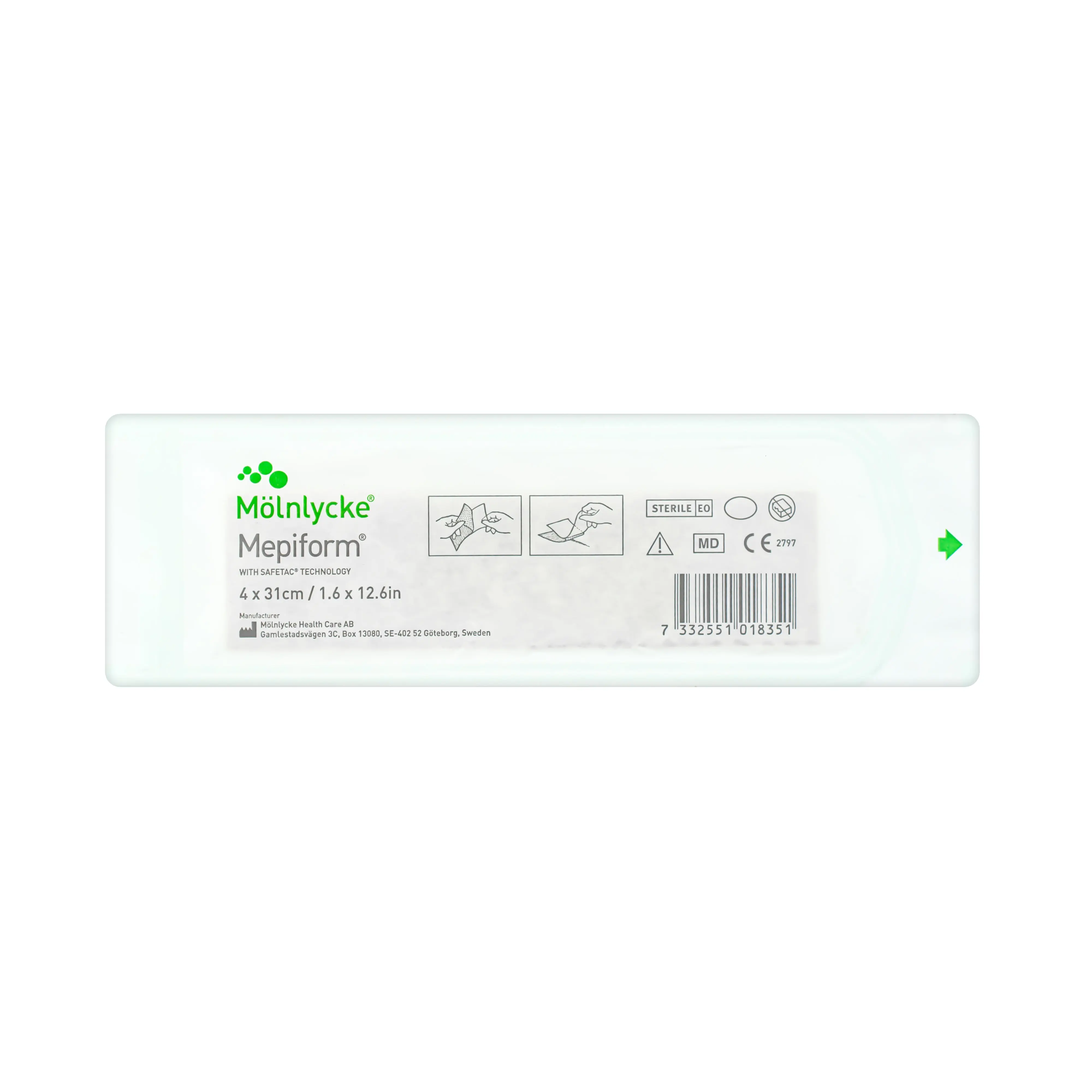 Mepiform Film Dressing - Self Adherent Soft Silicone Dressing (Multiple Sizes) (x1 or 5) - Image 3