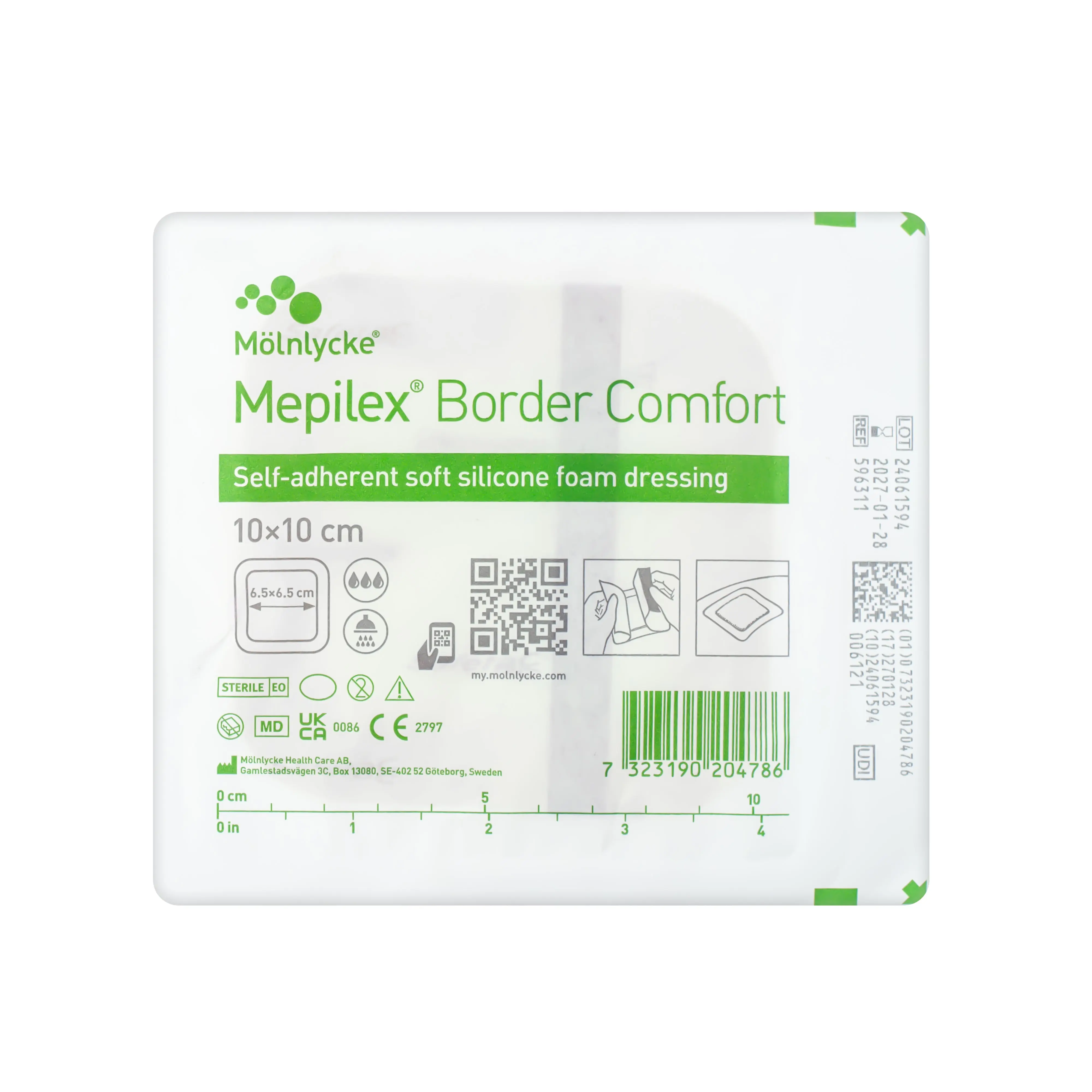 Mepilex Border Comfort Dressing - Self Adherent Soft Silicone Foam Dressing (Multiple Sizes) (x1 or 10) - Image 4