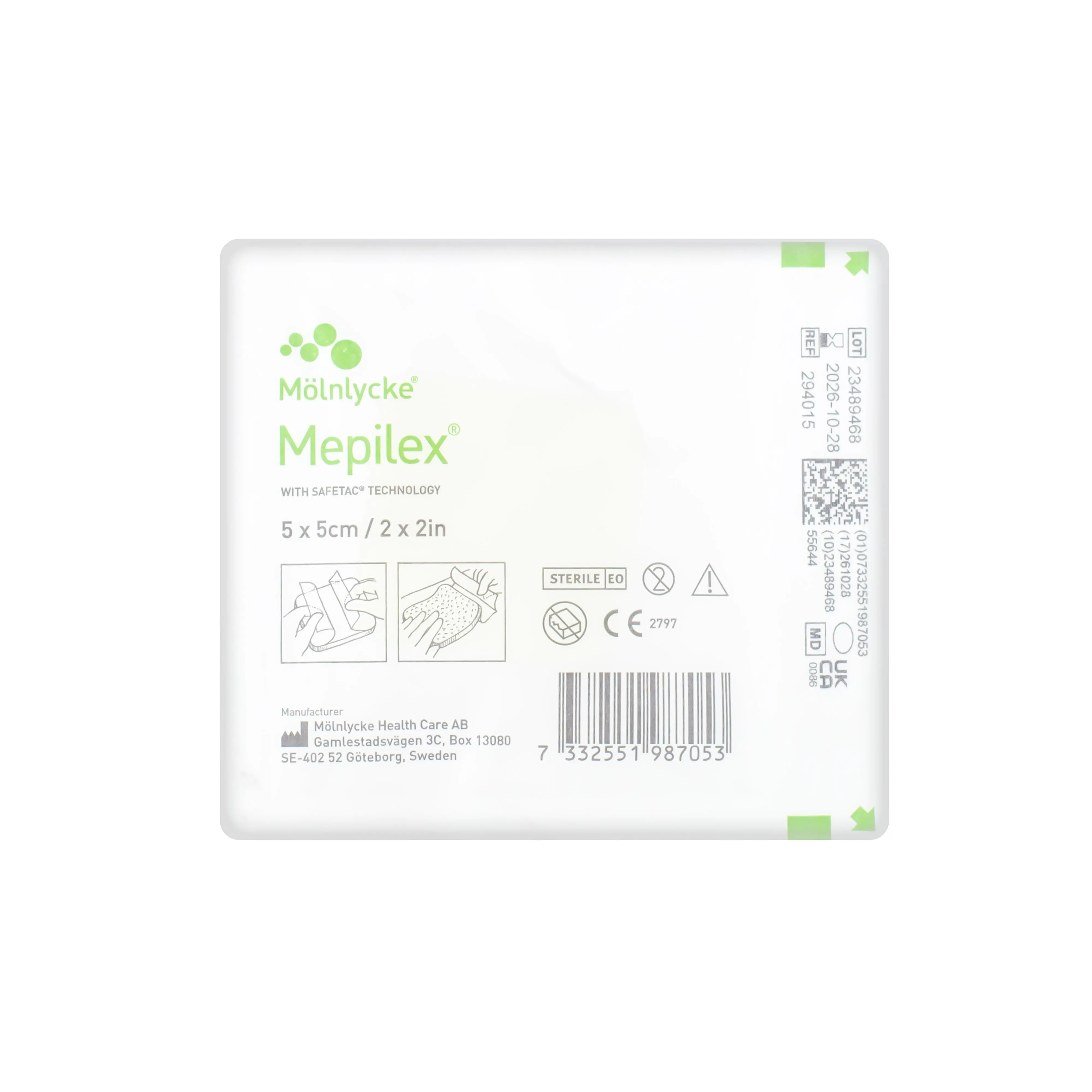Mepilex Dressing - Soft Silicone Foam Dressing (Multiple Sizes) (x1, 2 or 5) - Image 3
