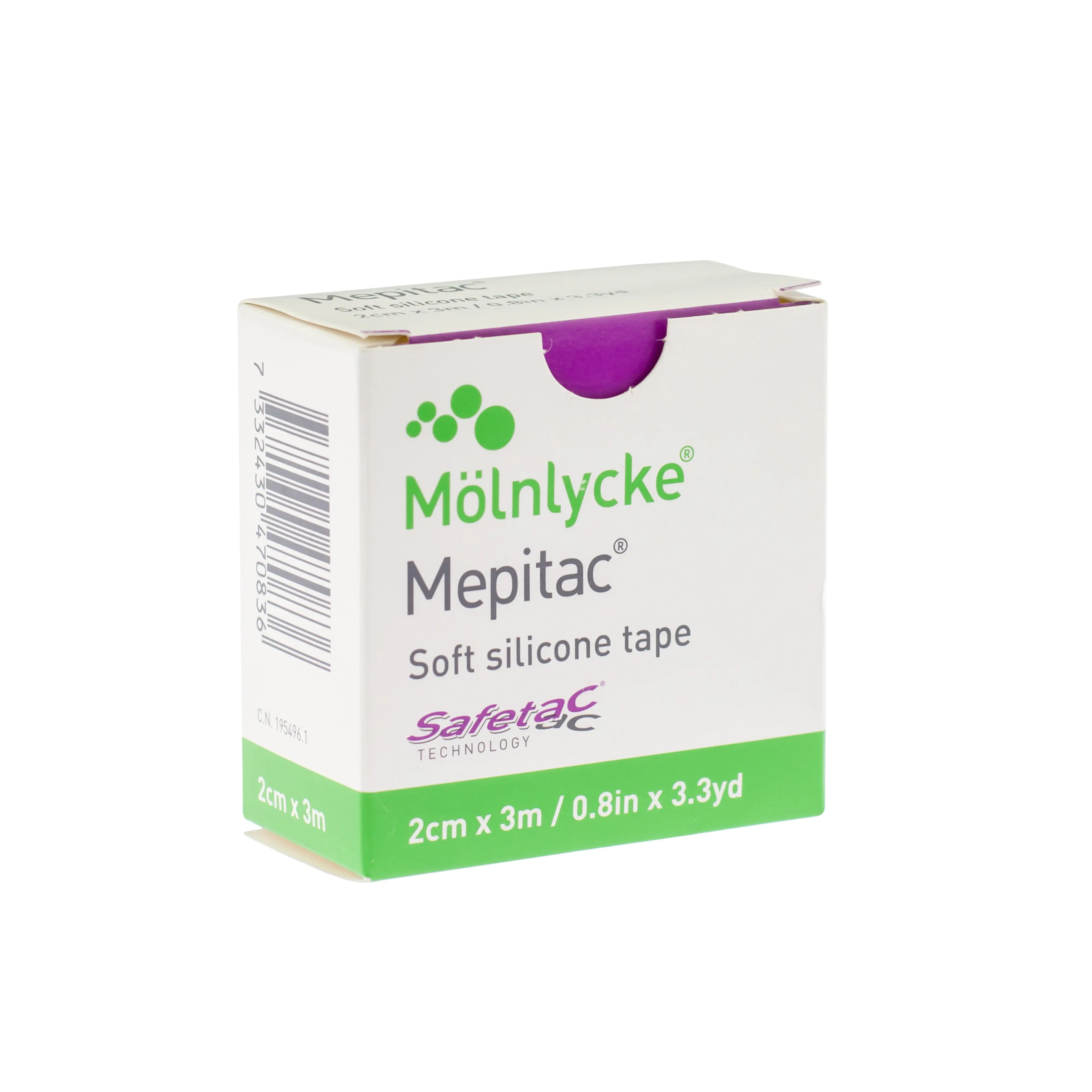 Mepitac Soft Silicone Surgical Tape (2cm x 3m) (x1) - Image 3