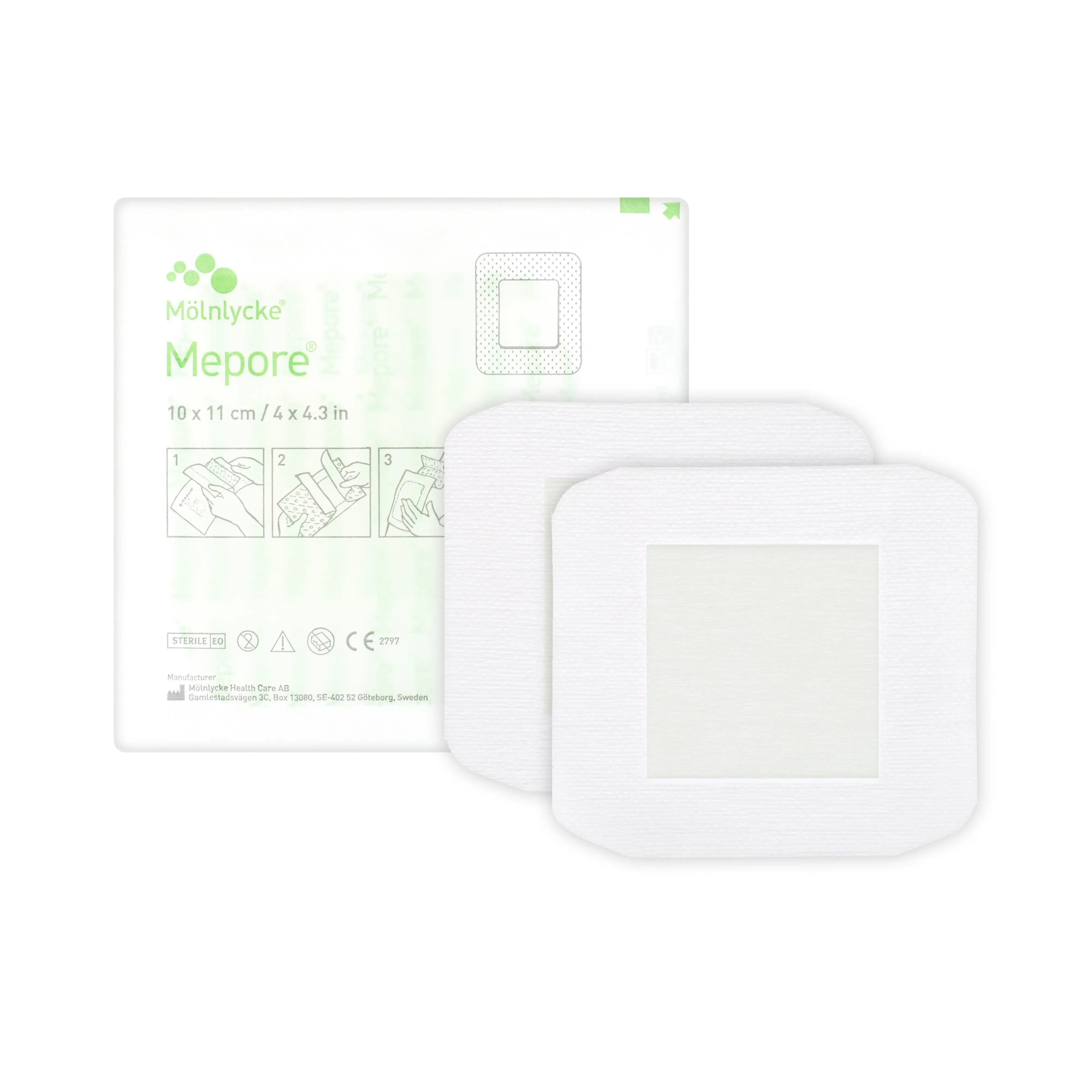 Mepore Adhesive Surgical Dressing - Self -Adherent Absorbent Dressing (Multiple Sizes) (x1 or 30, 40, or 55)