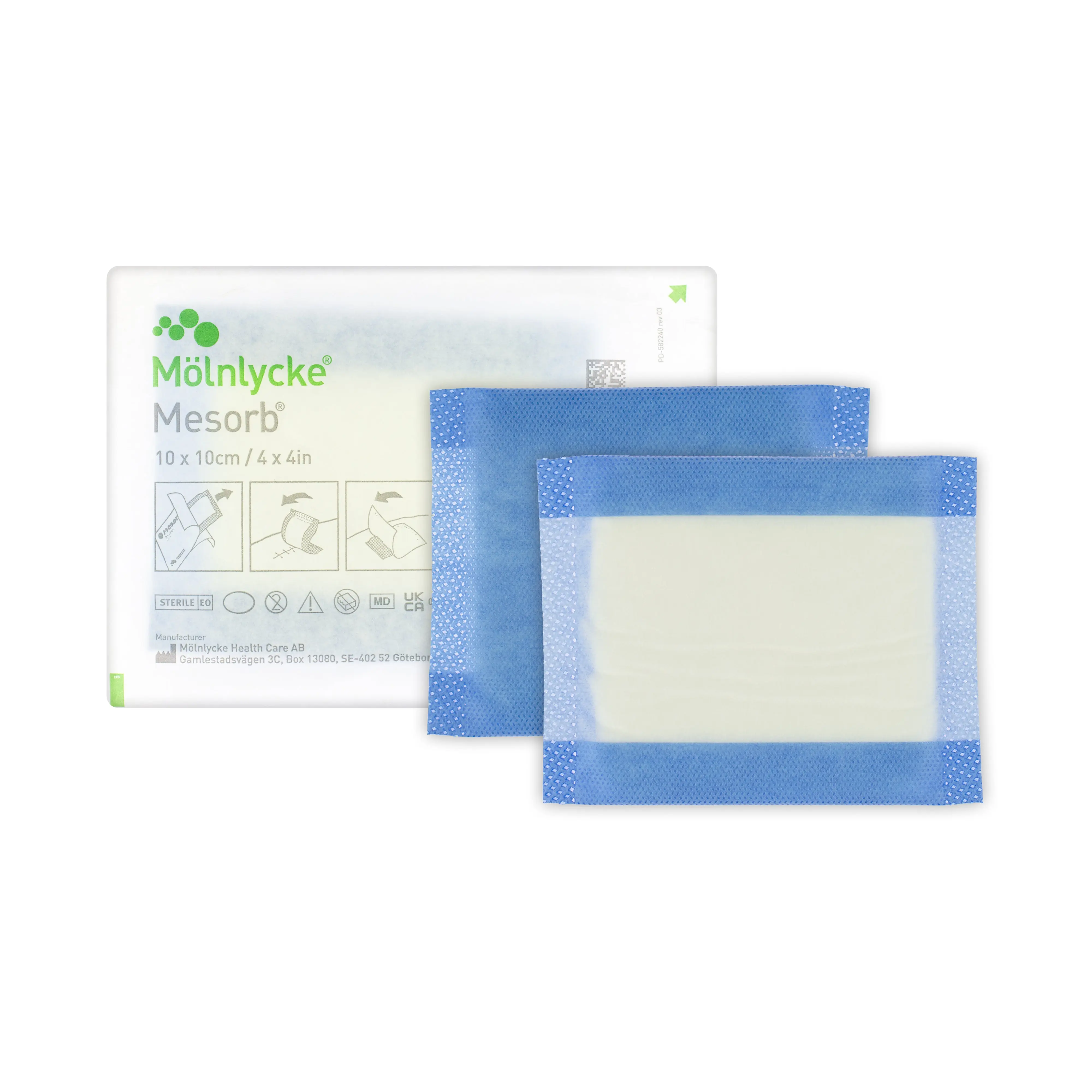 Mesorb Dressing Pad - Highly Absorbent Dressing Pad (Multiple Sizes) (x1 or 10)