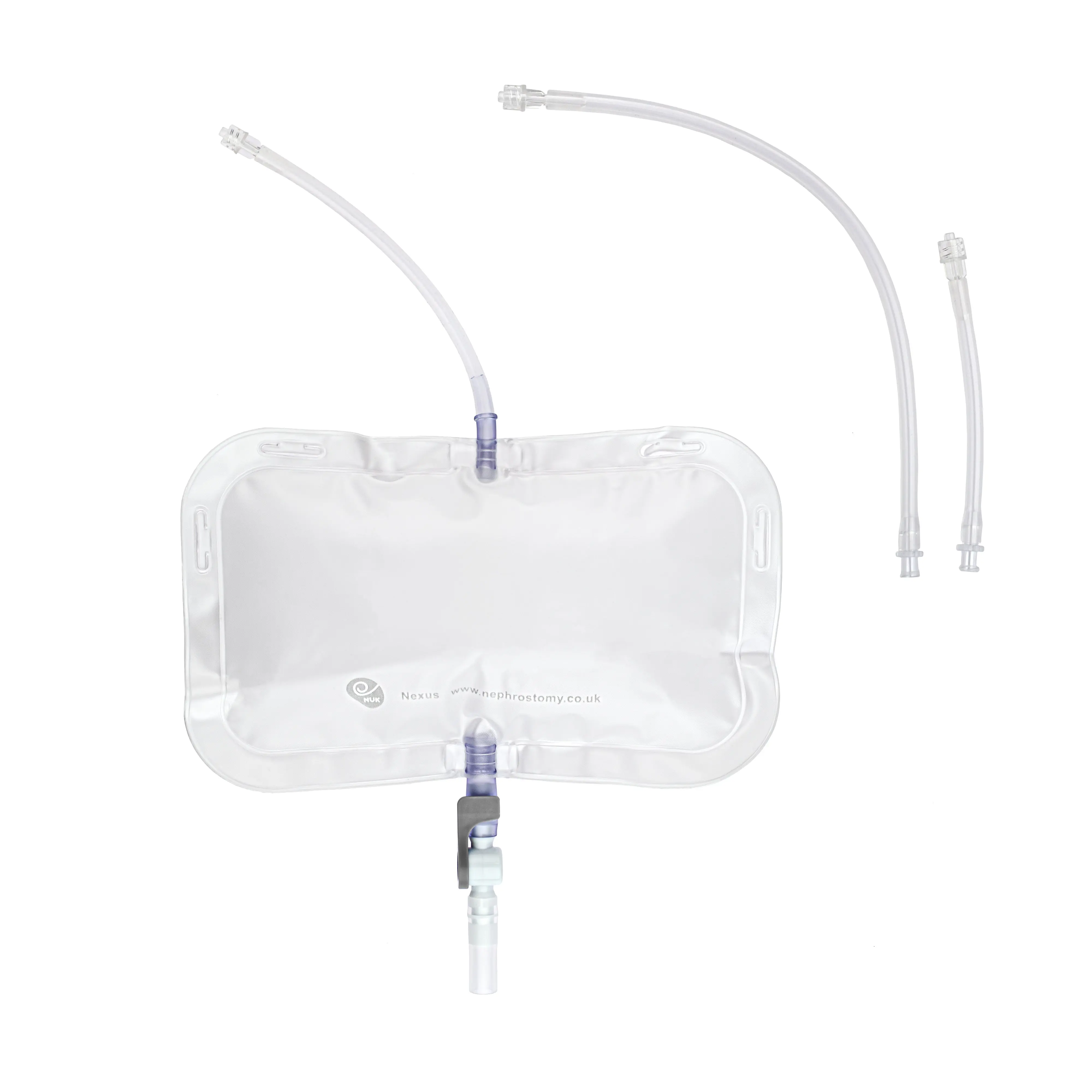 Nexus Nephrostomy Drainage Bags - Single Inlet with Extension Tubes (x10)