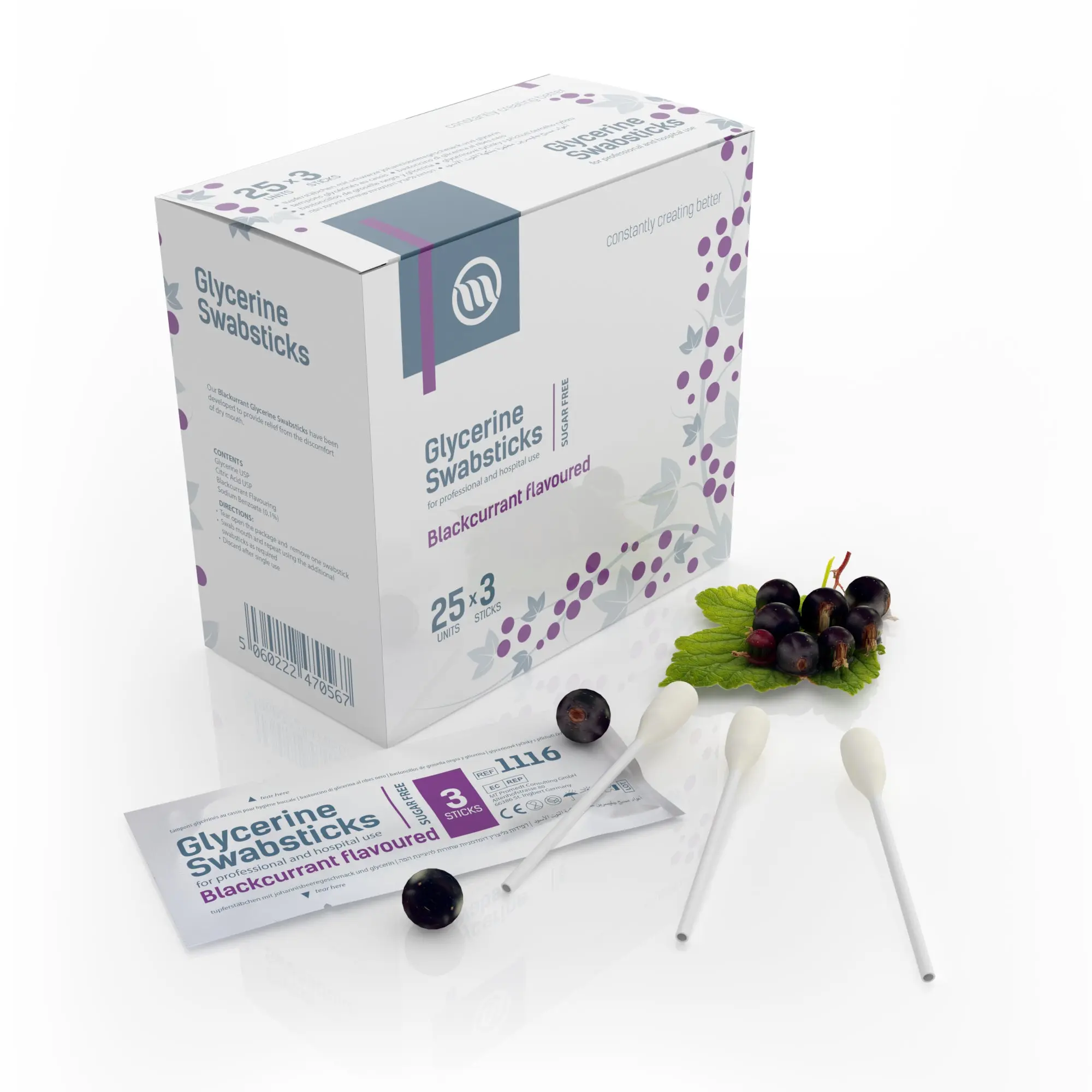 Optimum Medical Glycerine Oral Swabsticks (Lemon or Blackcurrant) (x75) - Image 5