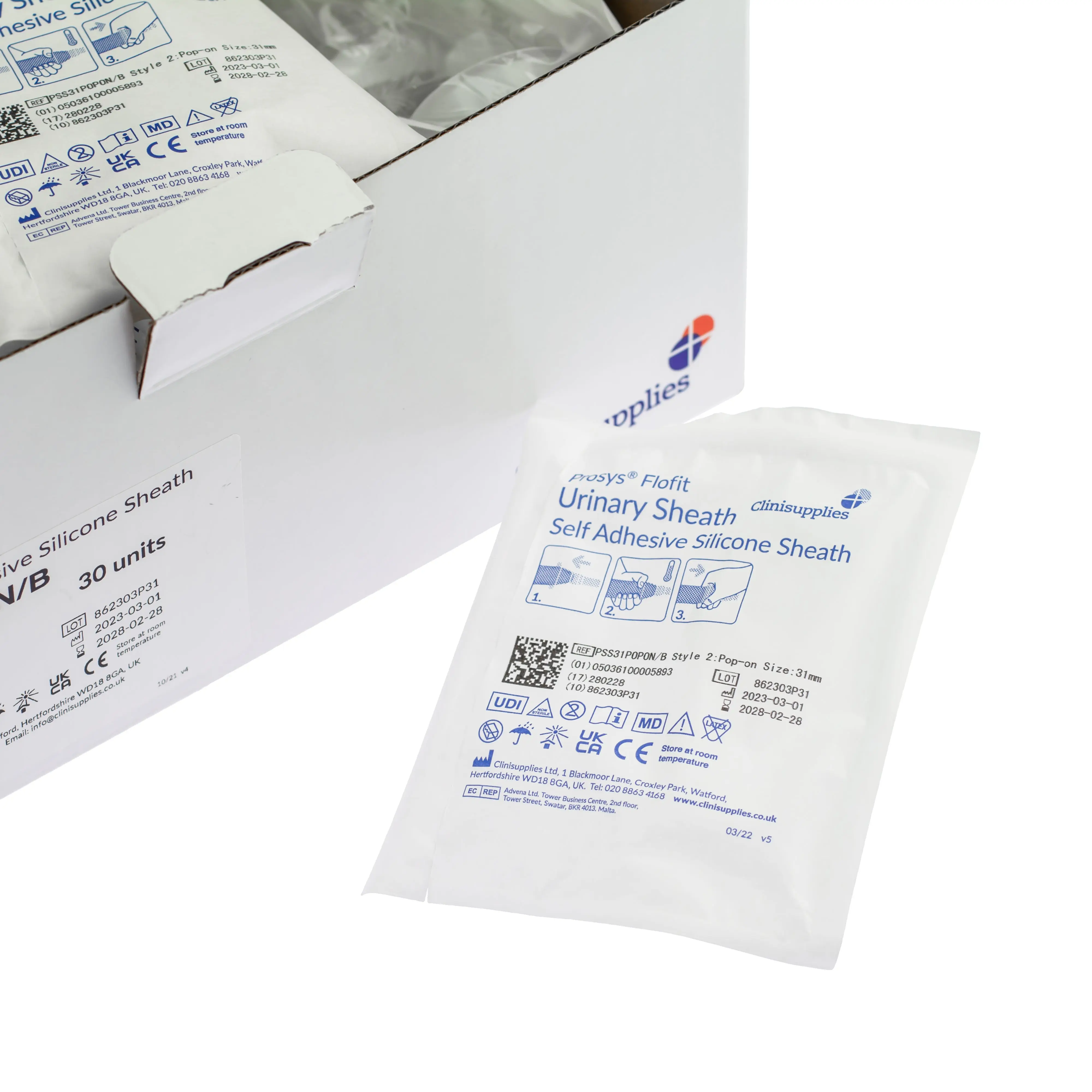 Prosys Flofit Urinary Sheath - Self Adhesive Sheath (x30) - Image 4