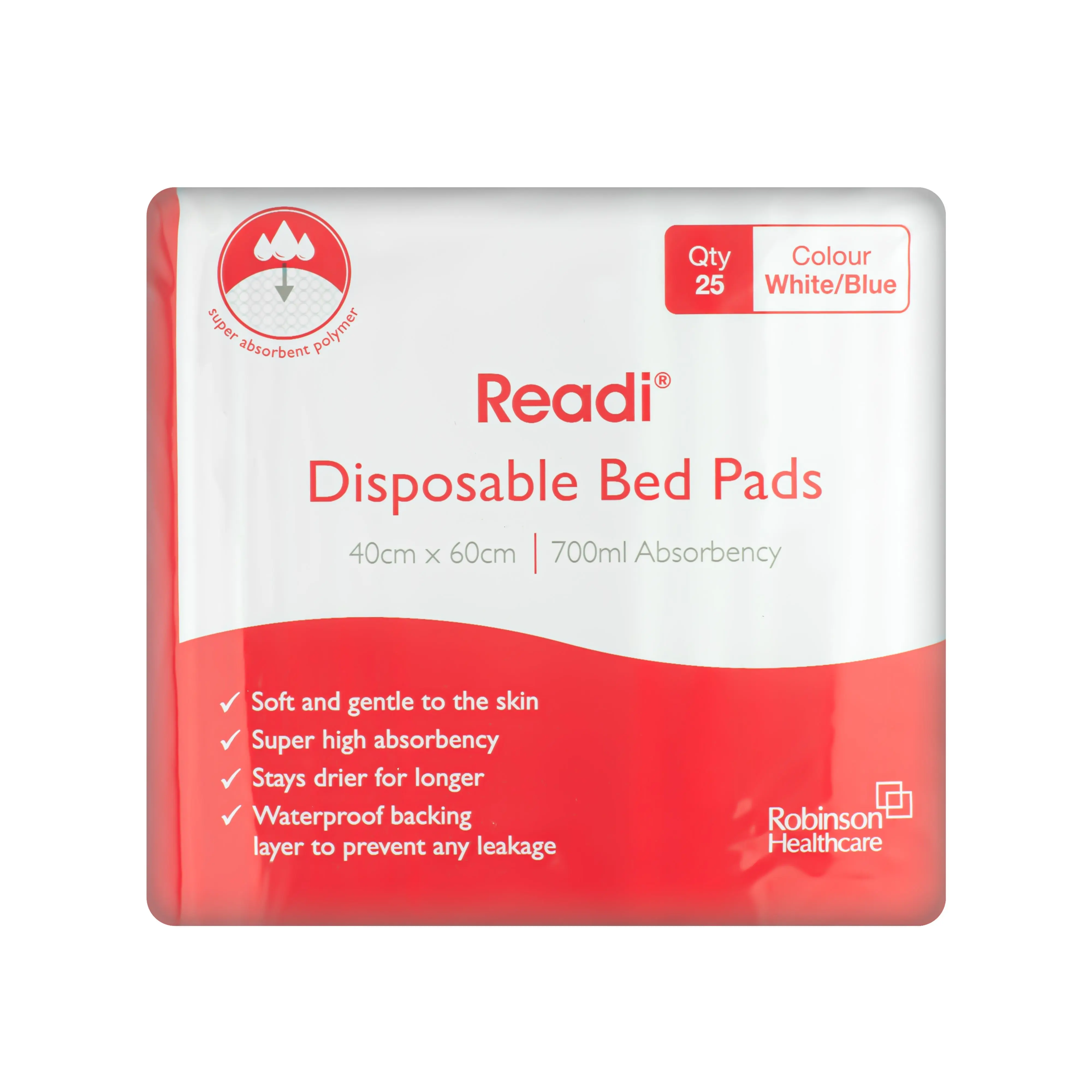 Readi Disposable Bed Pads (Multiple Sizes) (x25) - Image 3