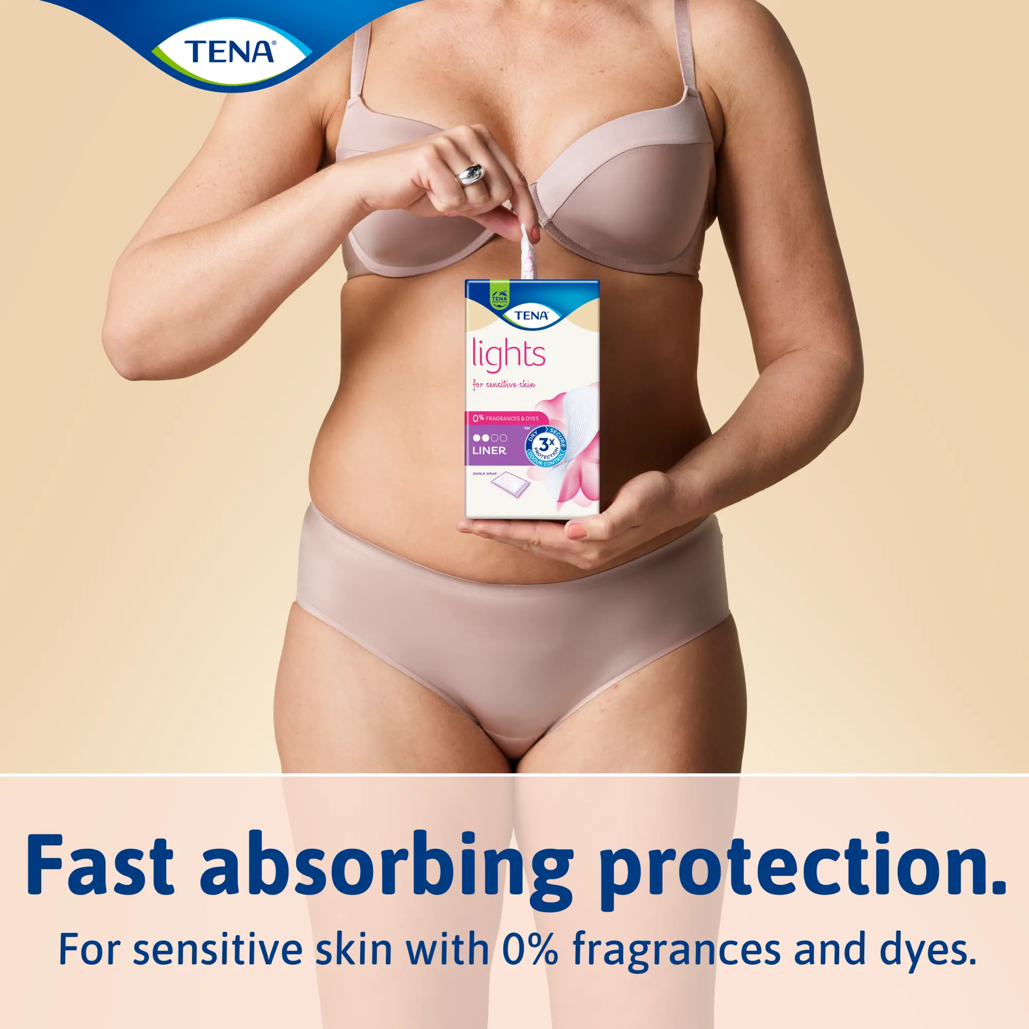 Tena Lights Liners Incontinence Pads (x24) - Image 3
