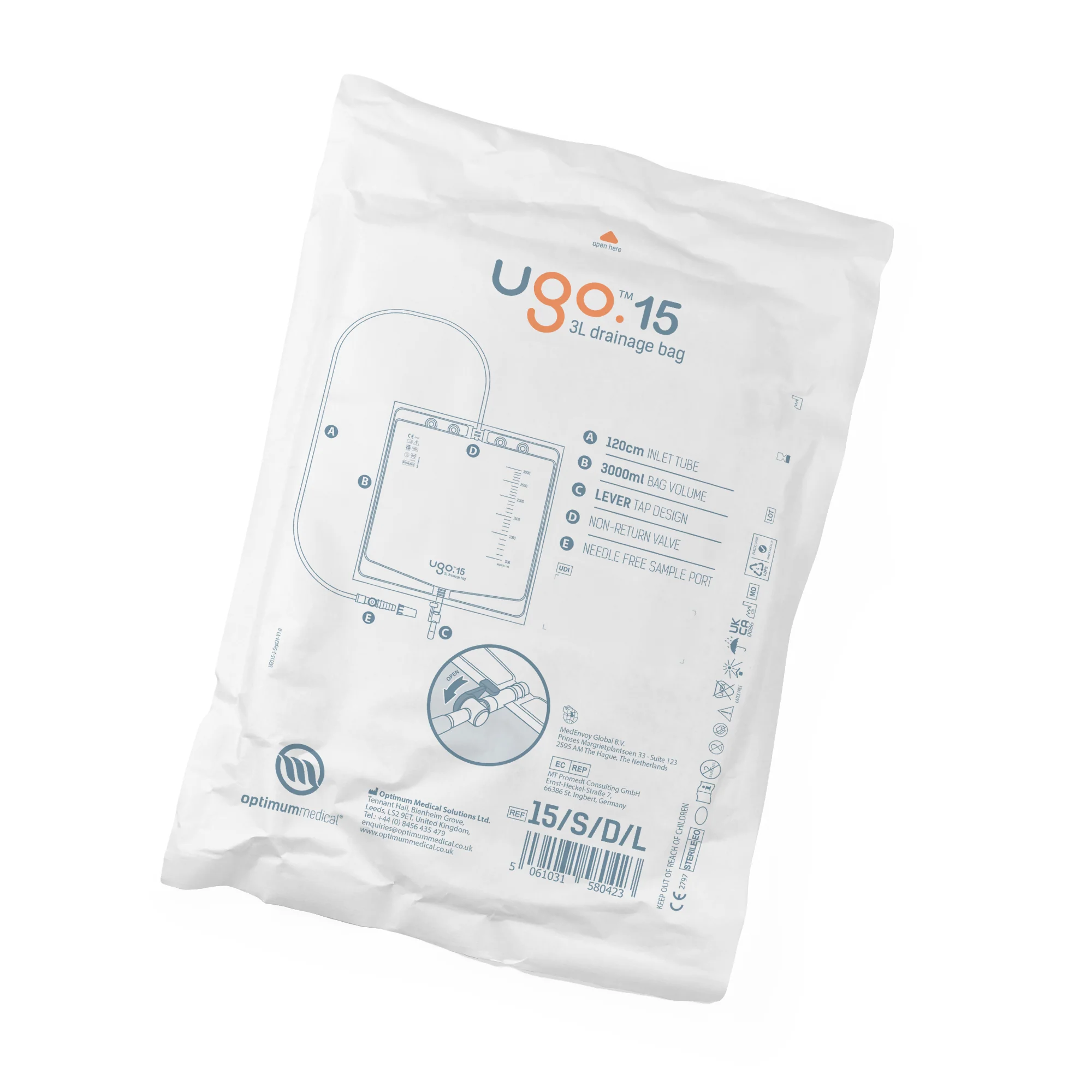 Ugo 3L Drainage Bags - Urine Night Bags (x10) - Image 6
