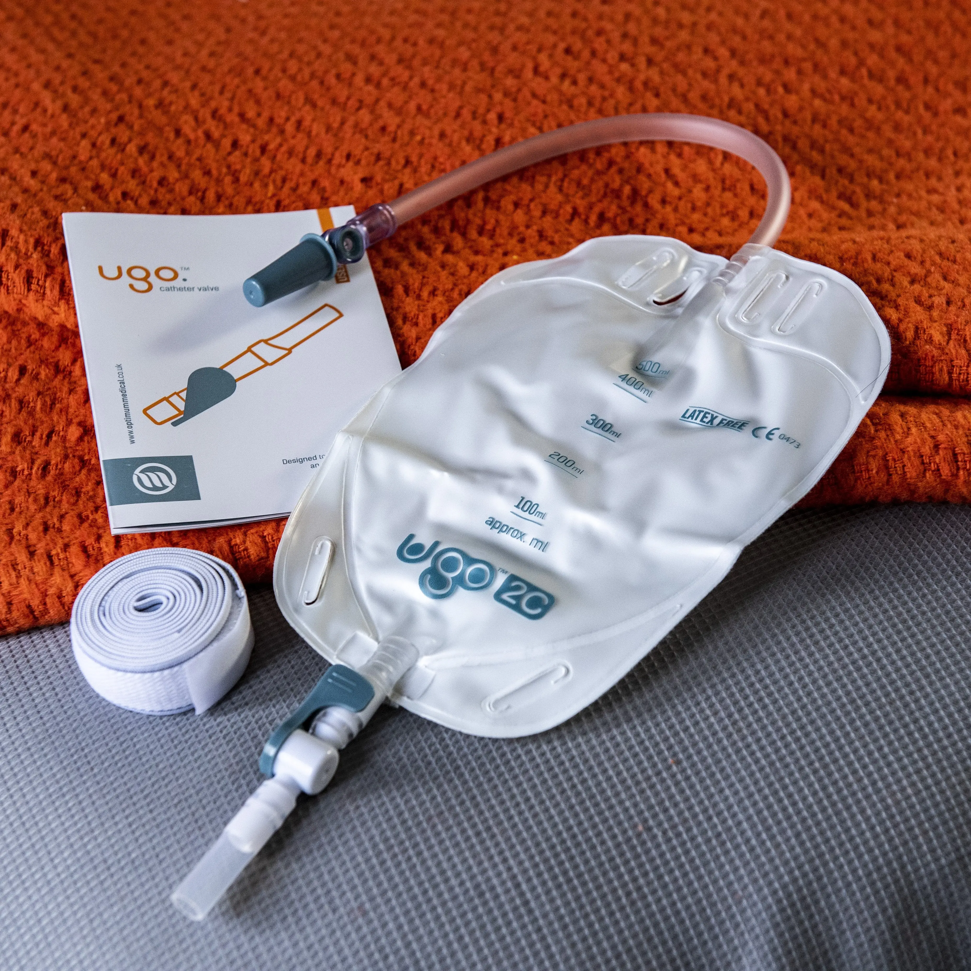 Ugo Leg Bags (Flocked) - Soft Backed Urine Drainage Bags (x10) - Image 3