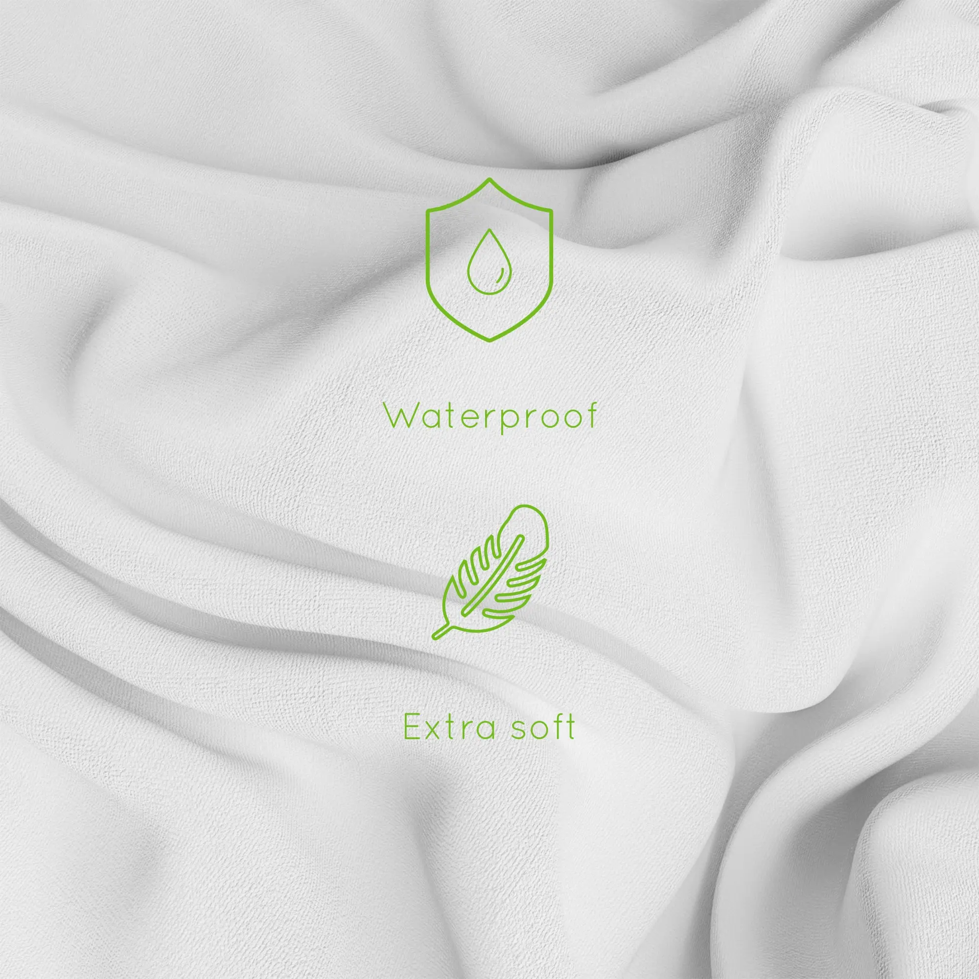 Vyne Mattress Protector - Waterproof Terry Towelling (Single, Double & King) (x1) - Image 4