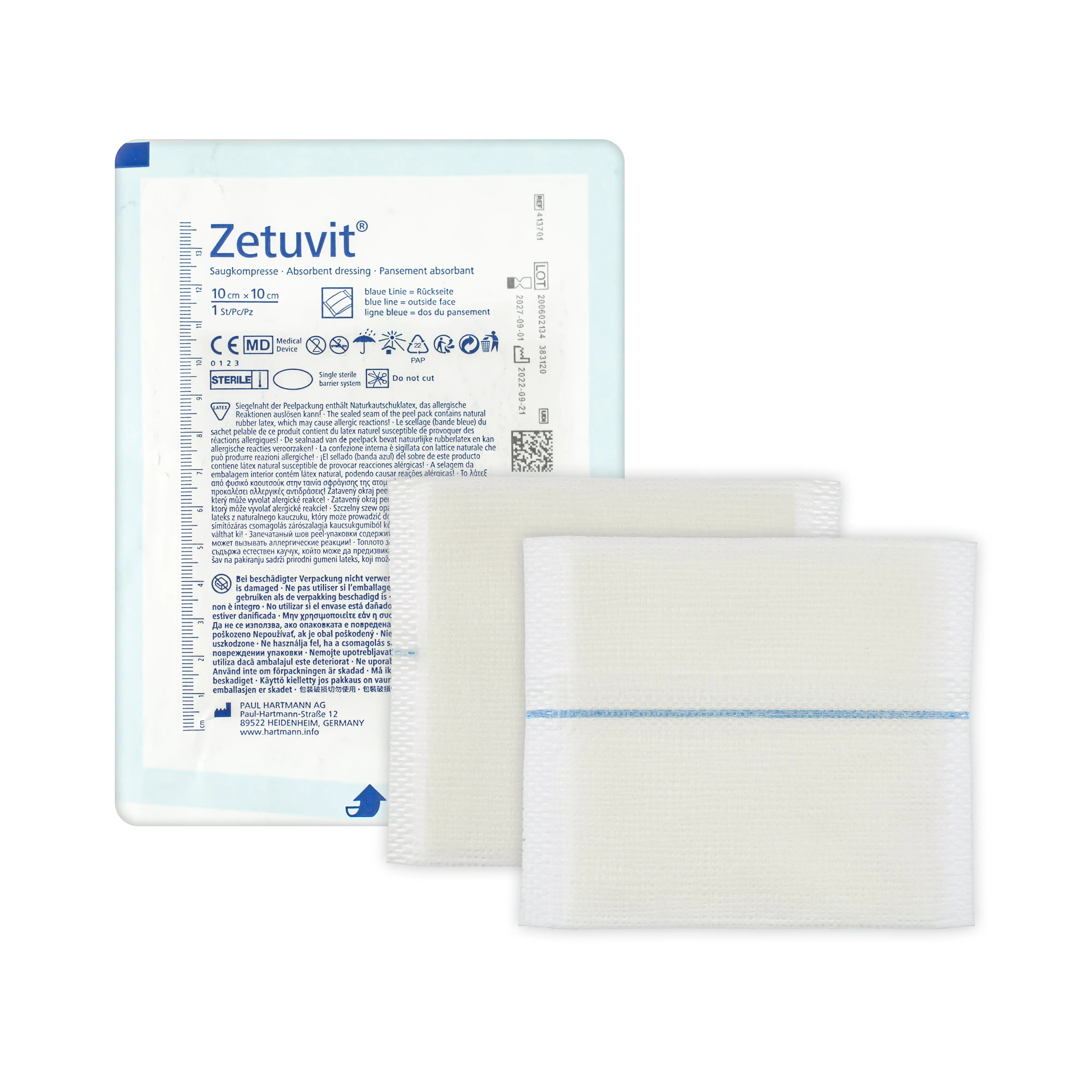 Zetuvit E Non-Sterile - Non-Adhesive Dressing Pad (Multiple Sizes) (x1, 30 or 50)